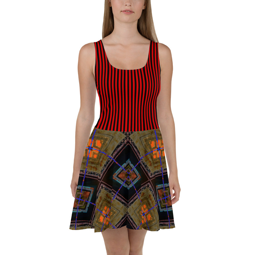 Canyon Bridge Skater Dress Triboca Arts XS