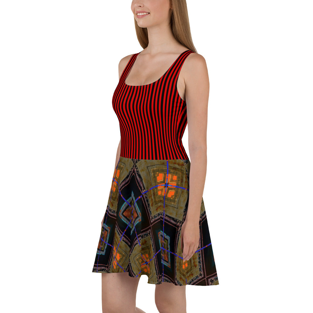 Canyon Bridge Skater Dress Triboca Arts
