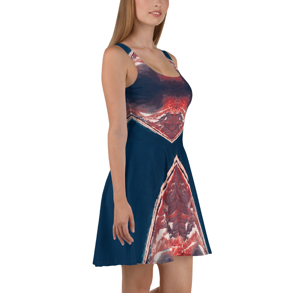 Bay Jetties Sleeveless Skater Dress Triboca Arts