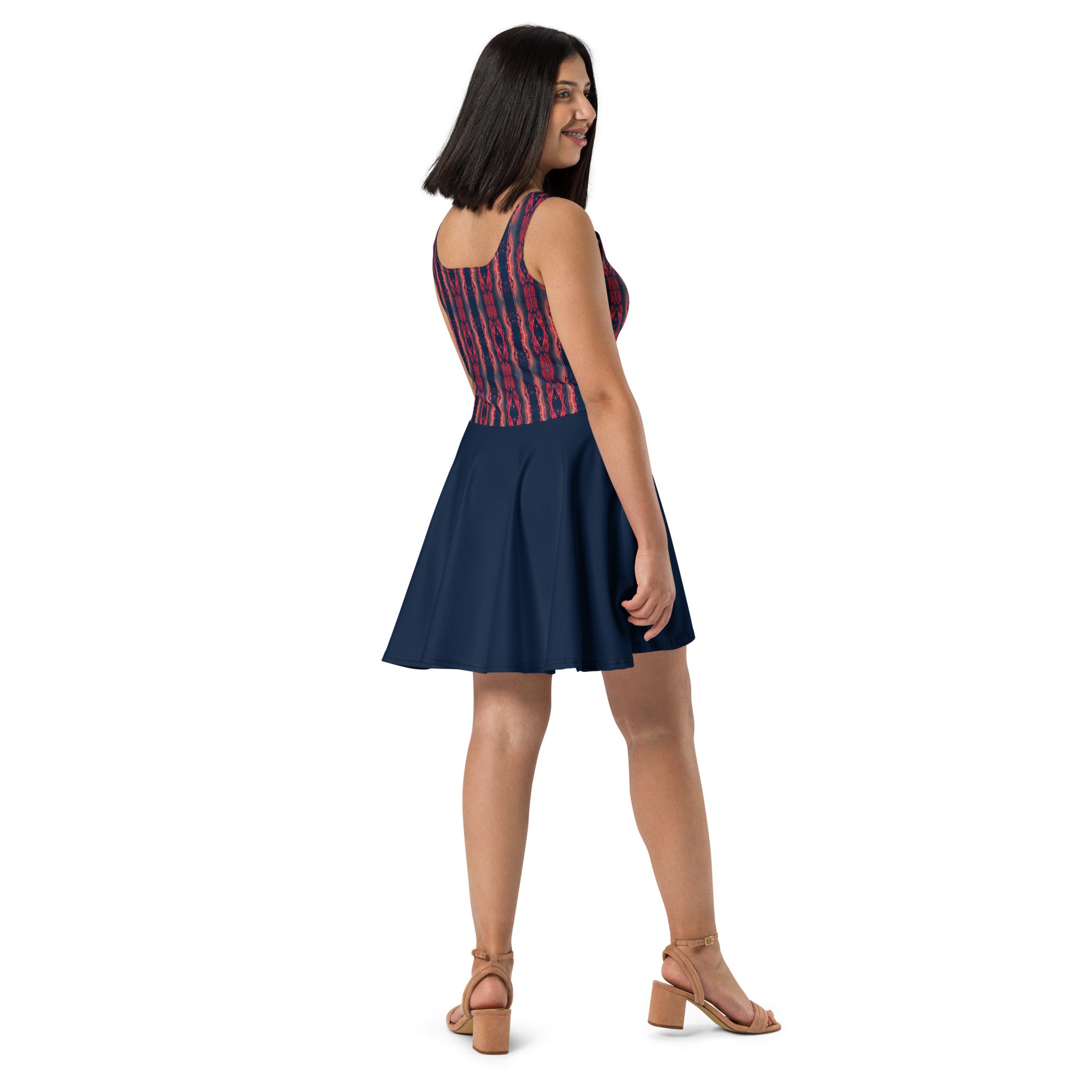 Gulf Shore Sleeveless Skater Dress Triboca Arts XS