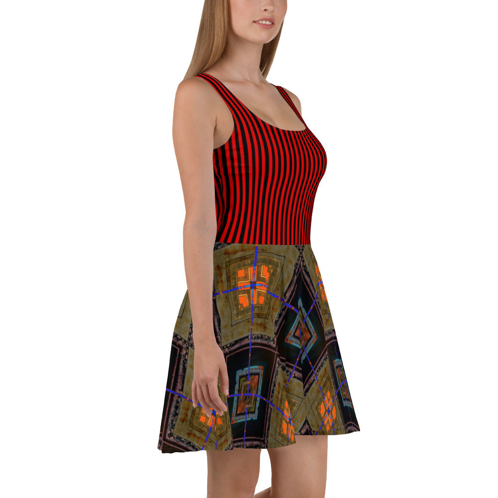 Canyon Bridge Skater Dress Triboca Arts