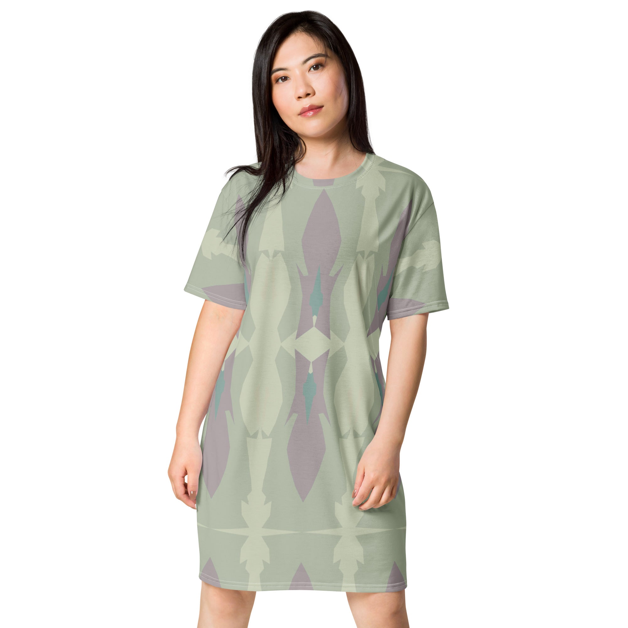 Gulf Shore Oversized T-Shirt Dress Triboca Arts 2XS  