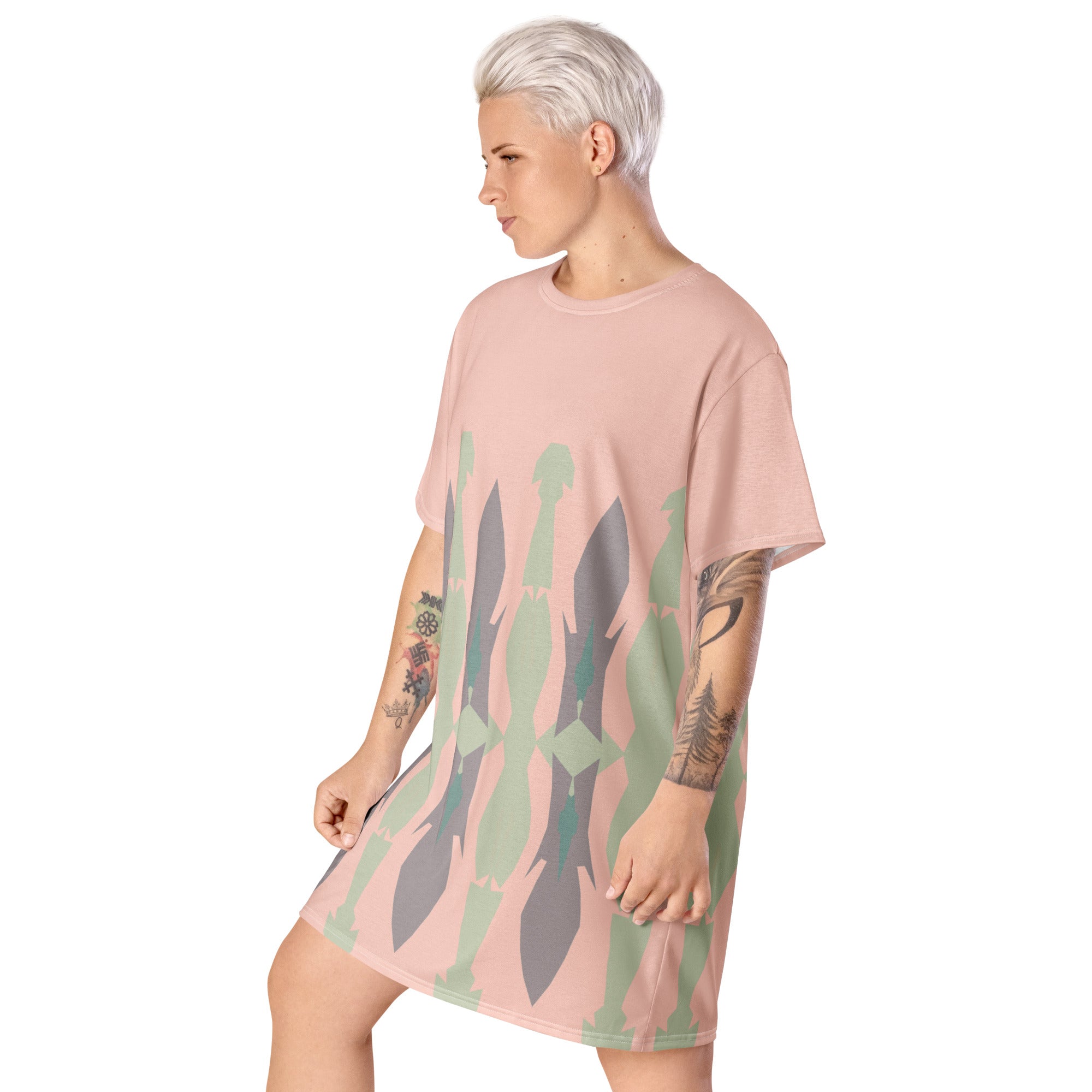 Gulf Shore Oversized T-Shirt Dress Triboca Arts   