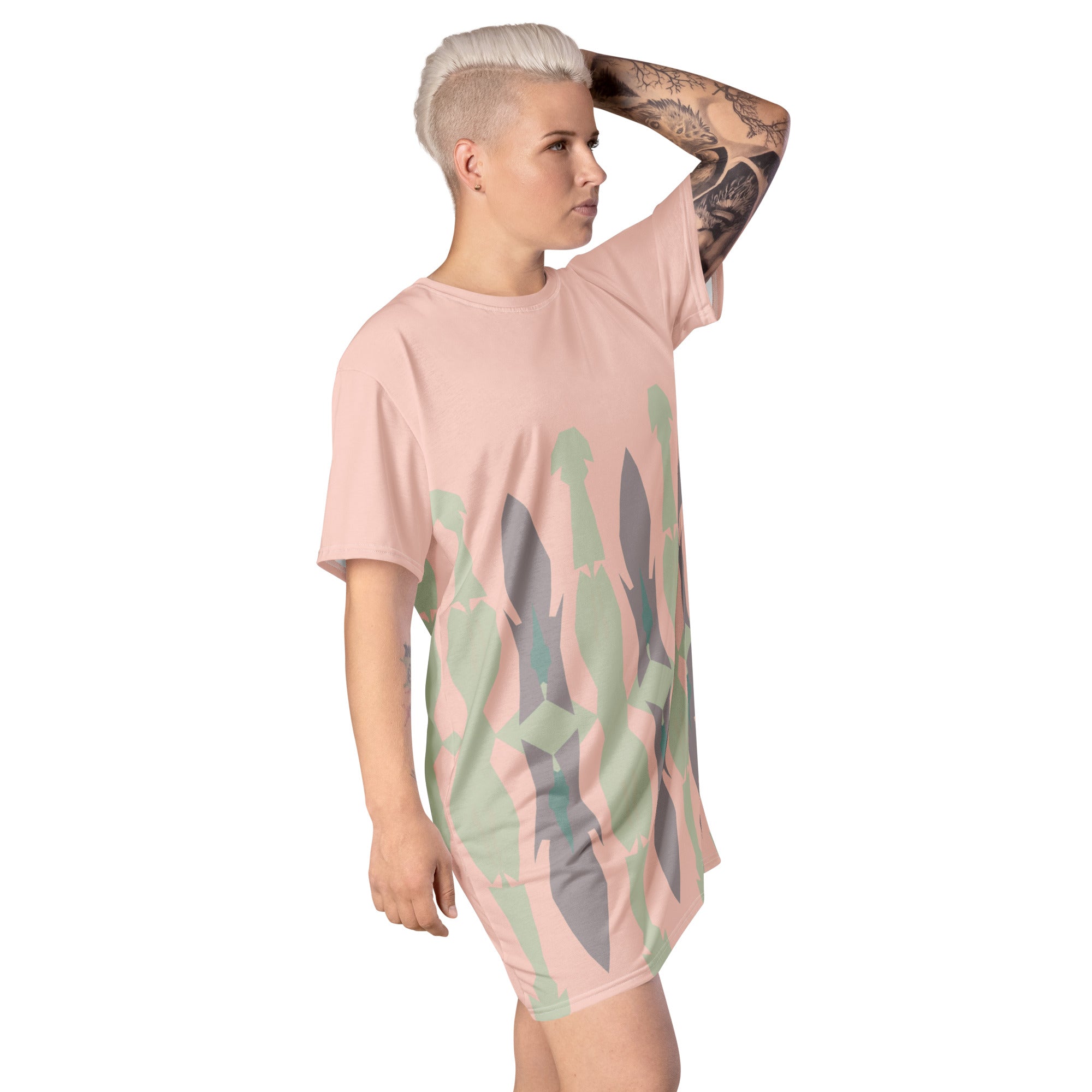Gulf Shore Oversized T-Shirt Dress Triboca Arts