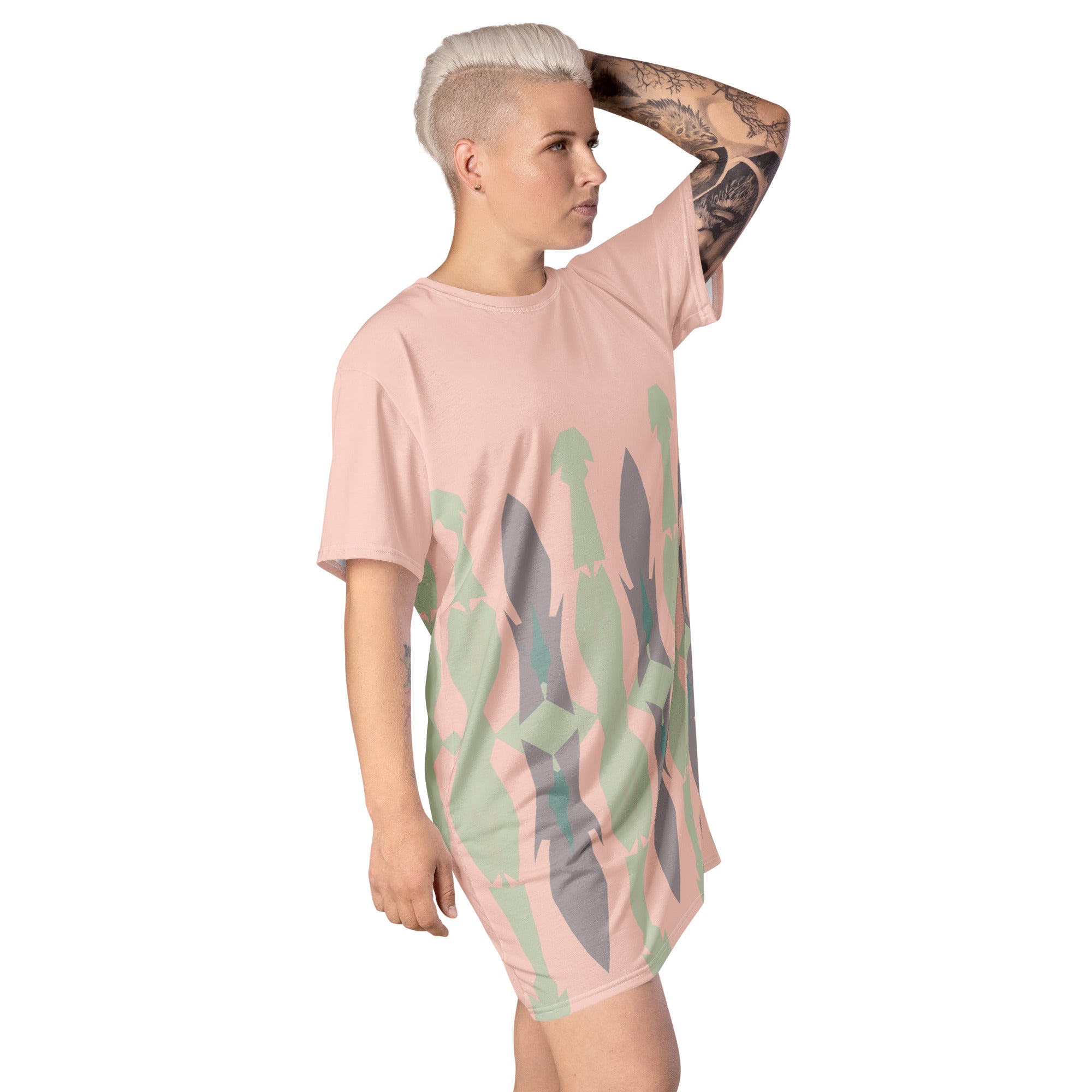 Gulf Shore Oversized T-Shirt Dress Triboca Arts   