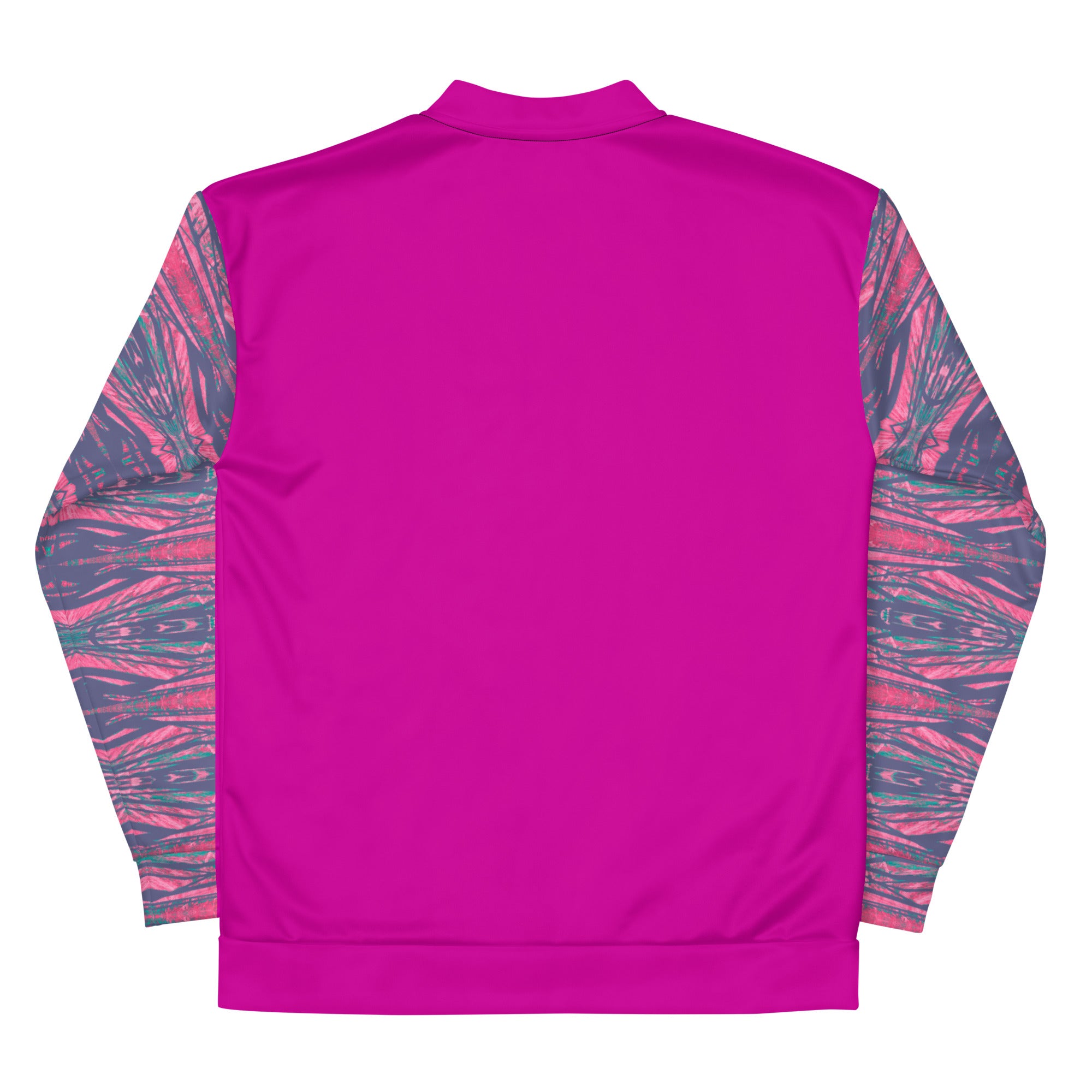 Shadows Gray On Pink Unisex Bomber Jacket Triboca Arts   