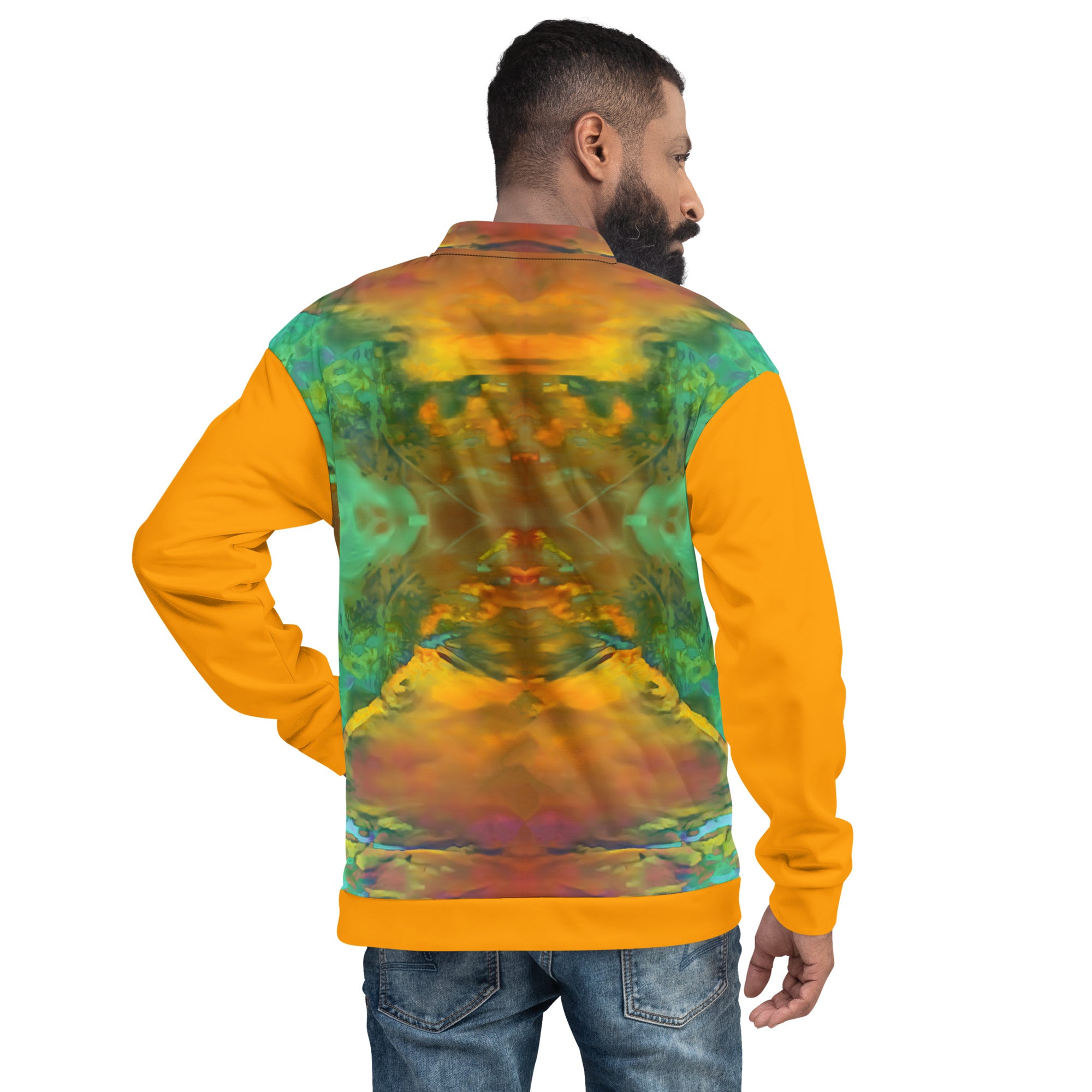 Gold Canyon Unisex Bomber Jacket Triboca Arts