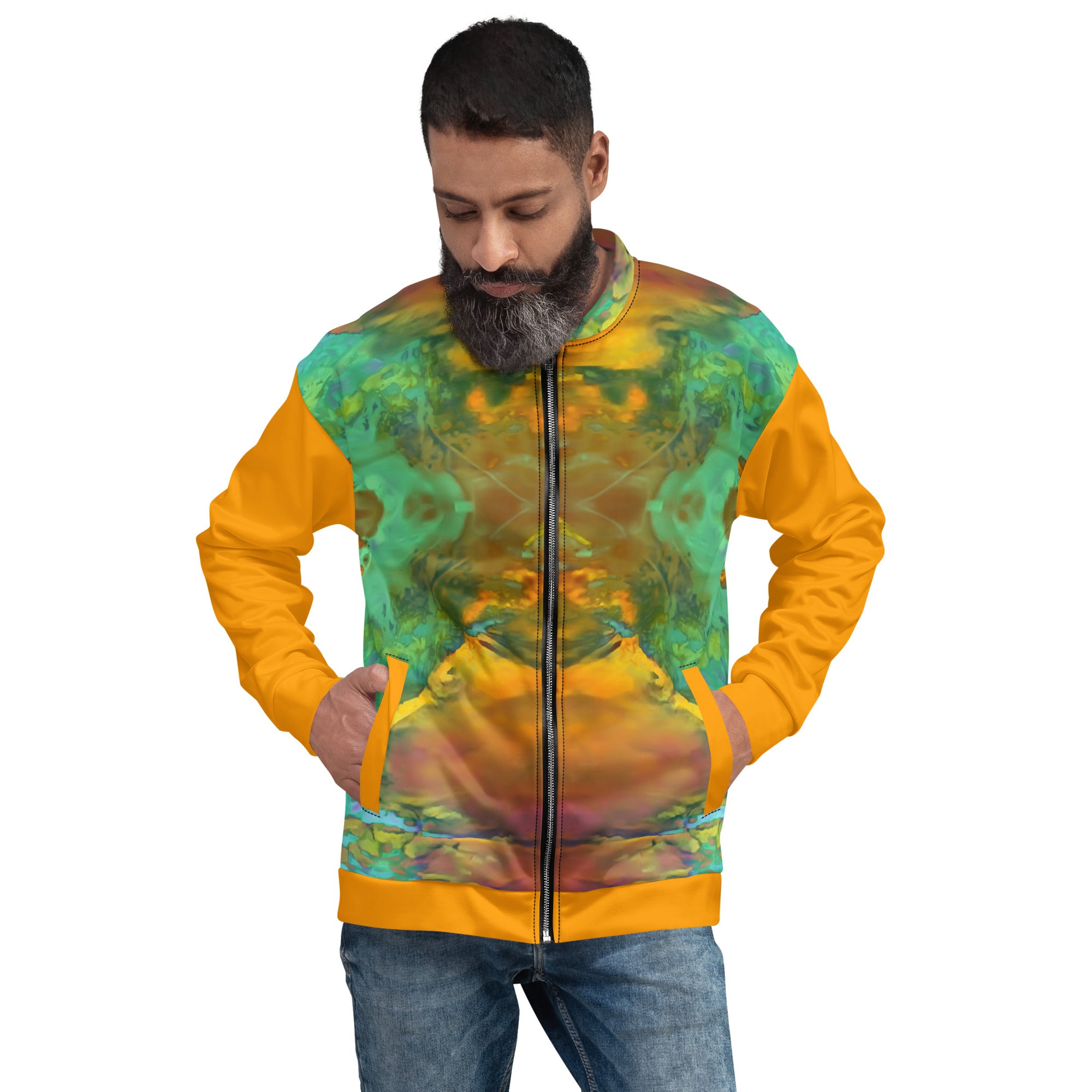 Gold Canyon Unisex Bomber Jacket Triboca Arts XS  