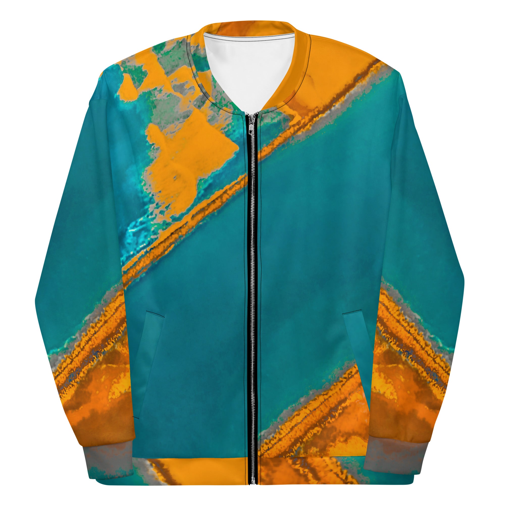 Bay Jetties Unisex Bomber Jacket Triboca Arts