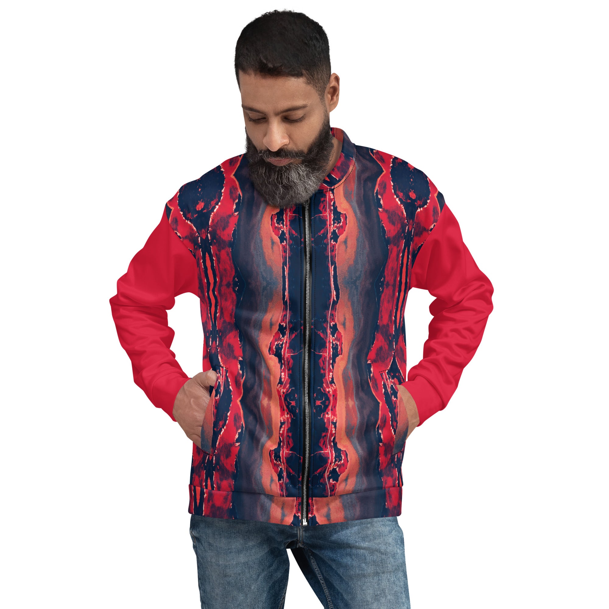 Gulf Shore Unisex Bomber Jacket Triboca Arts
