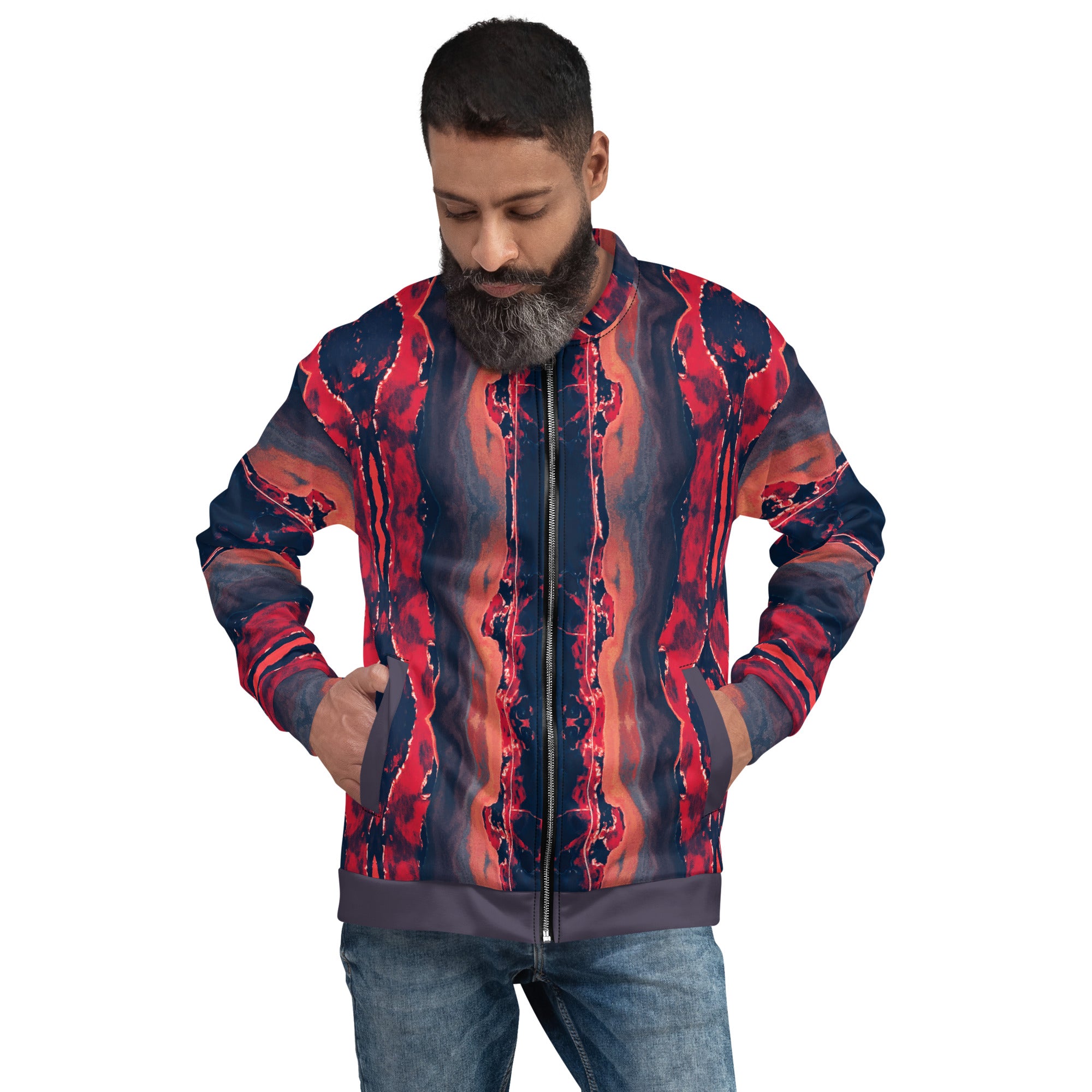 Gulf Shore Unisex Bomber Jacket Triboca Arts
