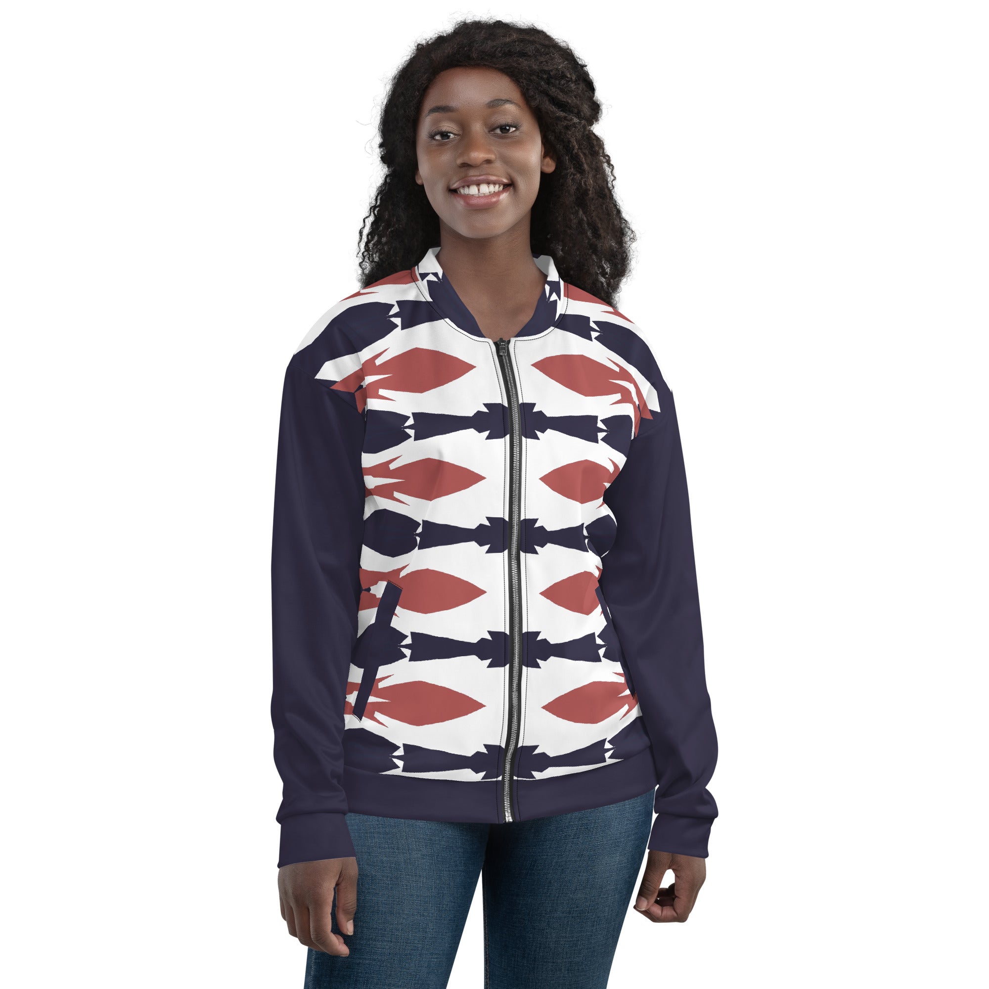 Gulf Shore Unisex Bomber Jacket Triboca Arts