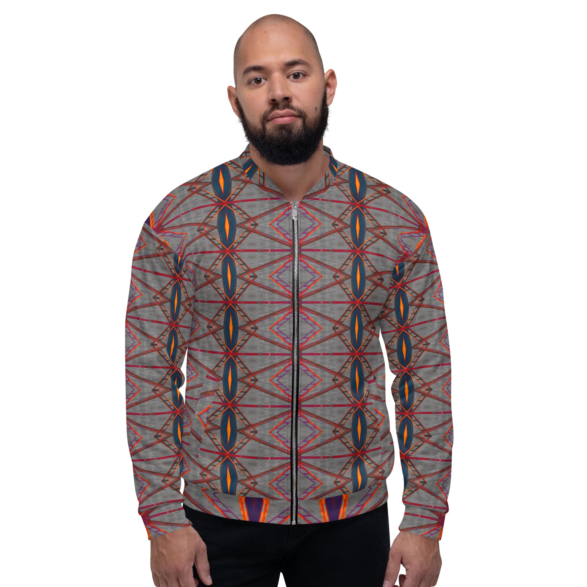Trestle Frames Unisex Bomber Jacket Triboca Arts XS