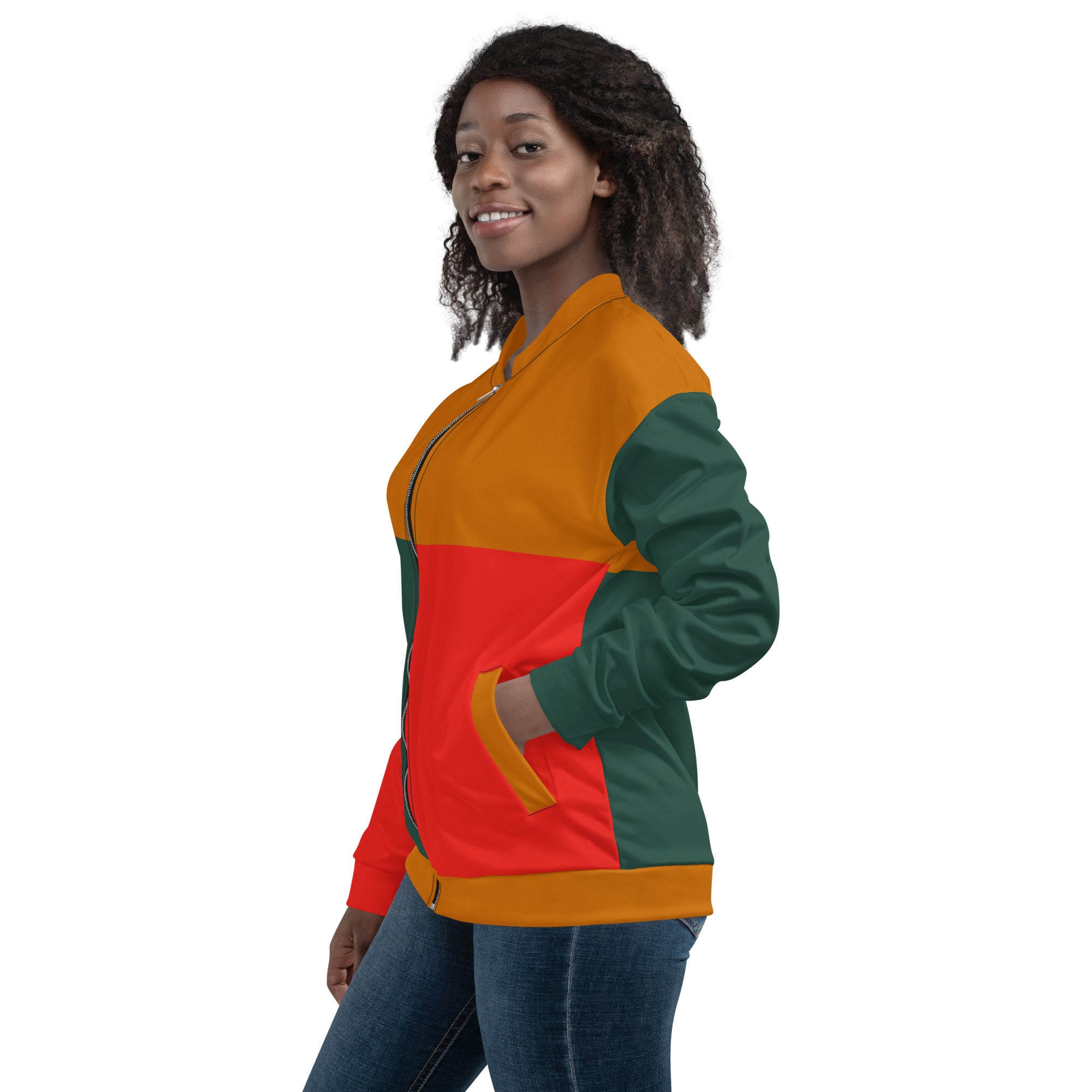Gulf Shore Unisex Bomber Jacket Triboca Arts