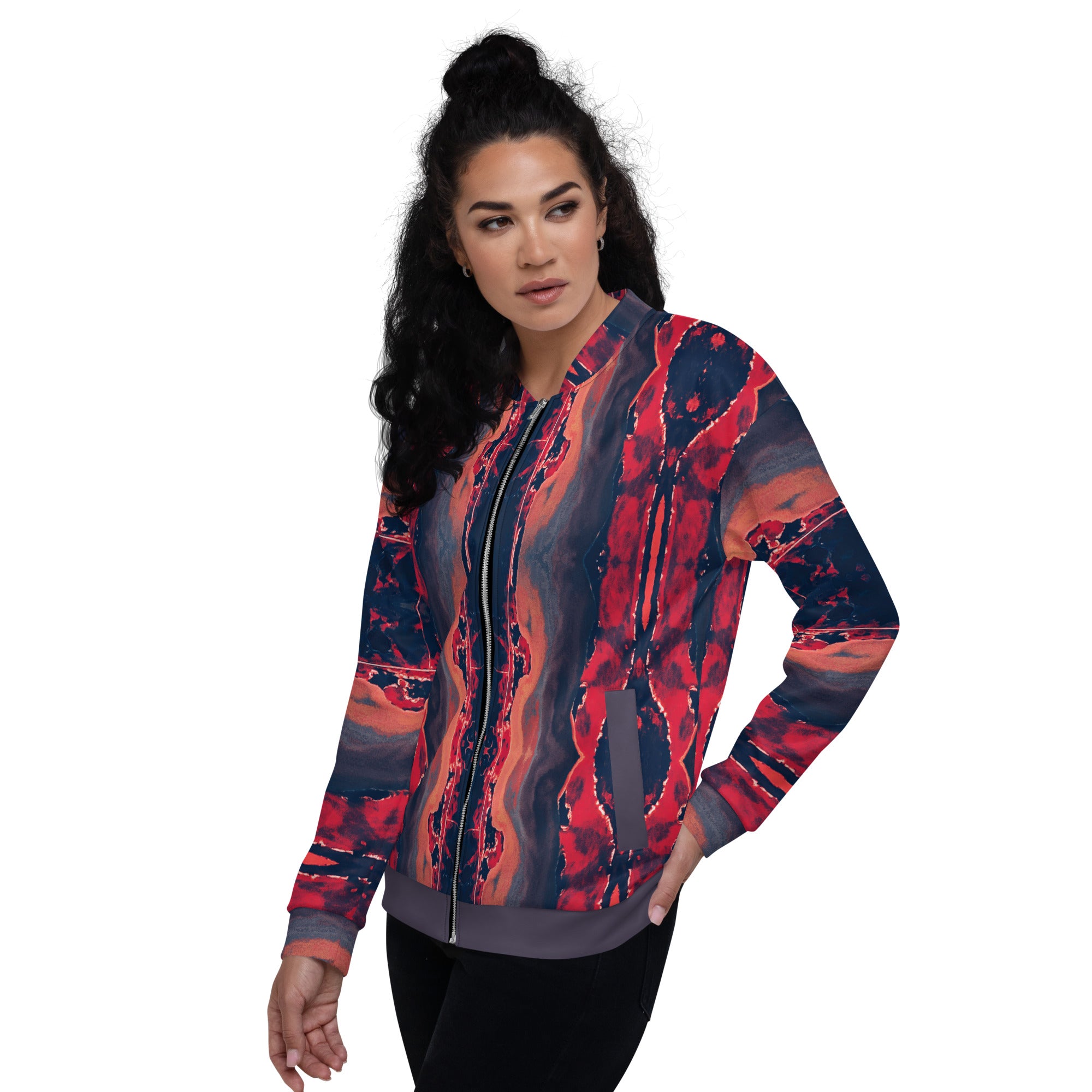 Gulf Shore Unisex Bomber Jacket Triboca Arts