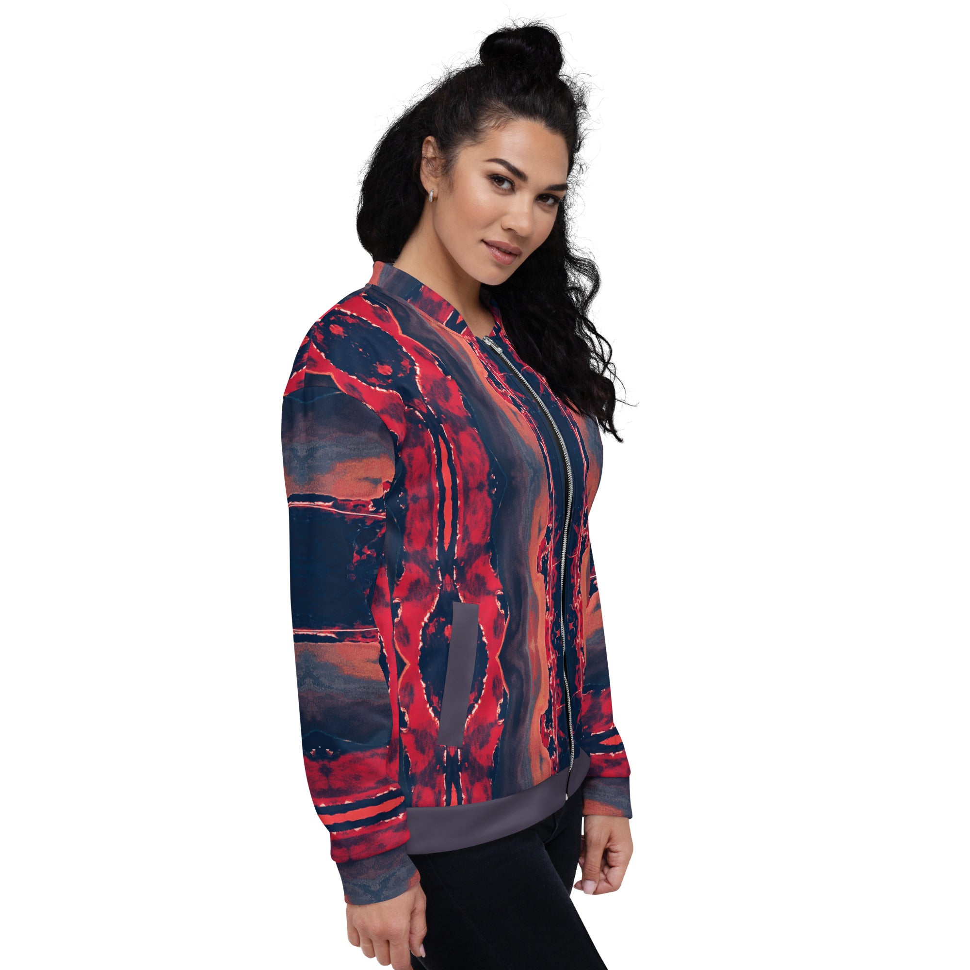 Gulf Shore Unisex Bomber Jacket Triboca Arts