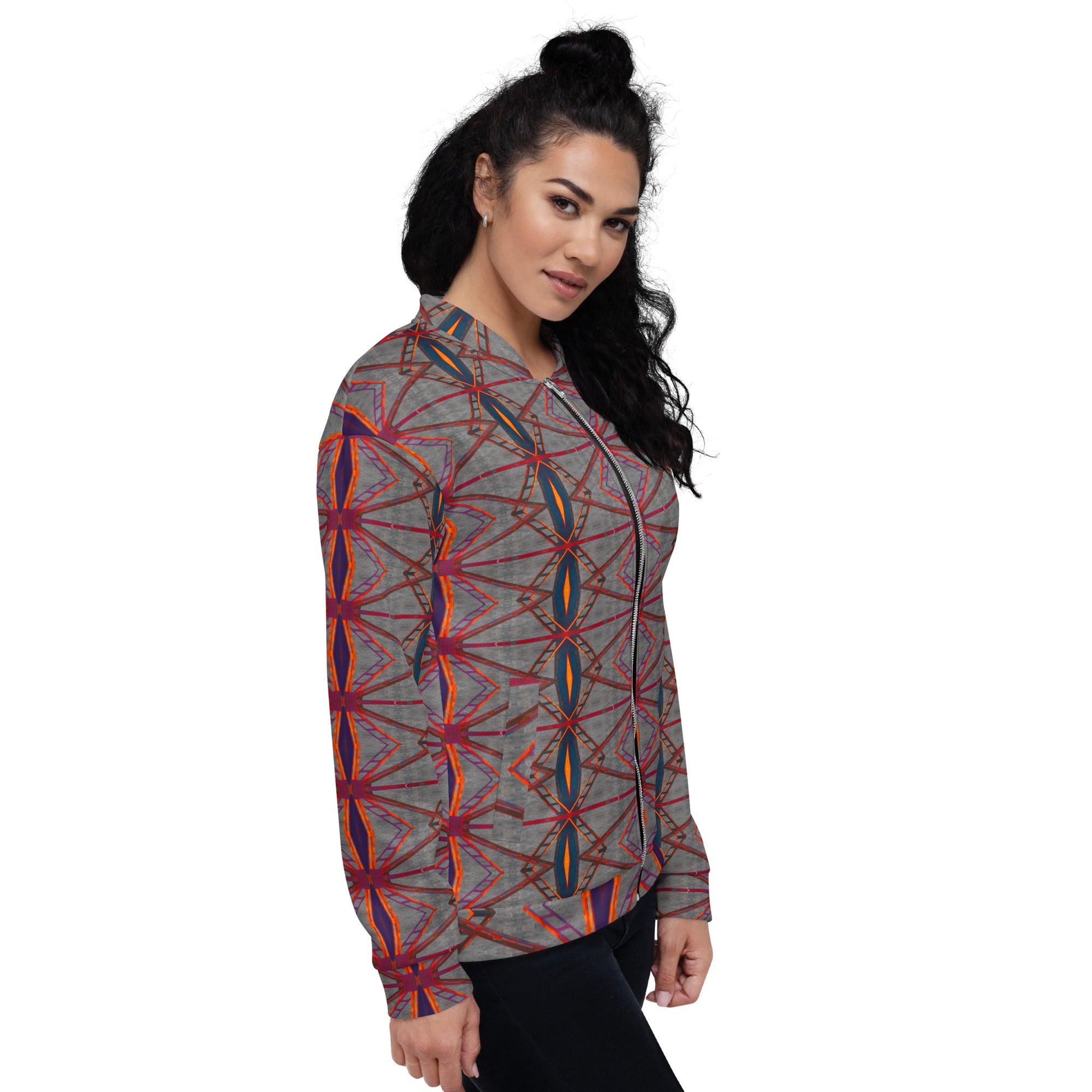 Trestle Frames Unisex Bomber Jacket Triboca Arts