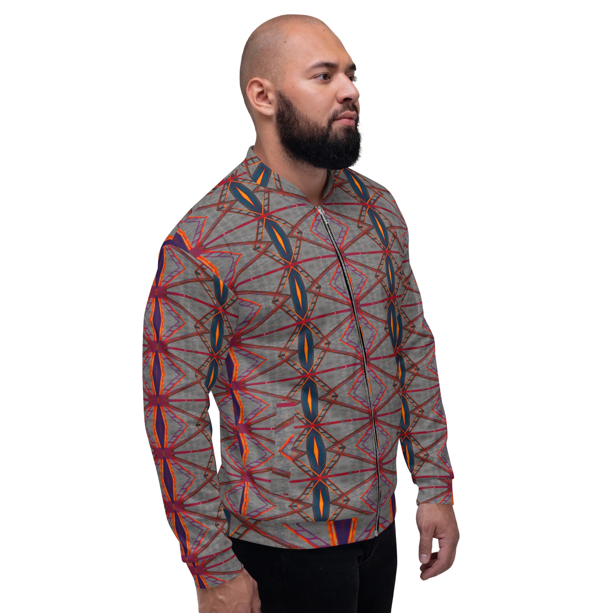 Trestle Frames Unisex Bomber Jacket Triboca Arts