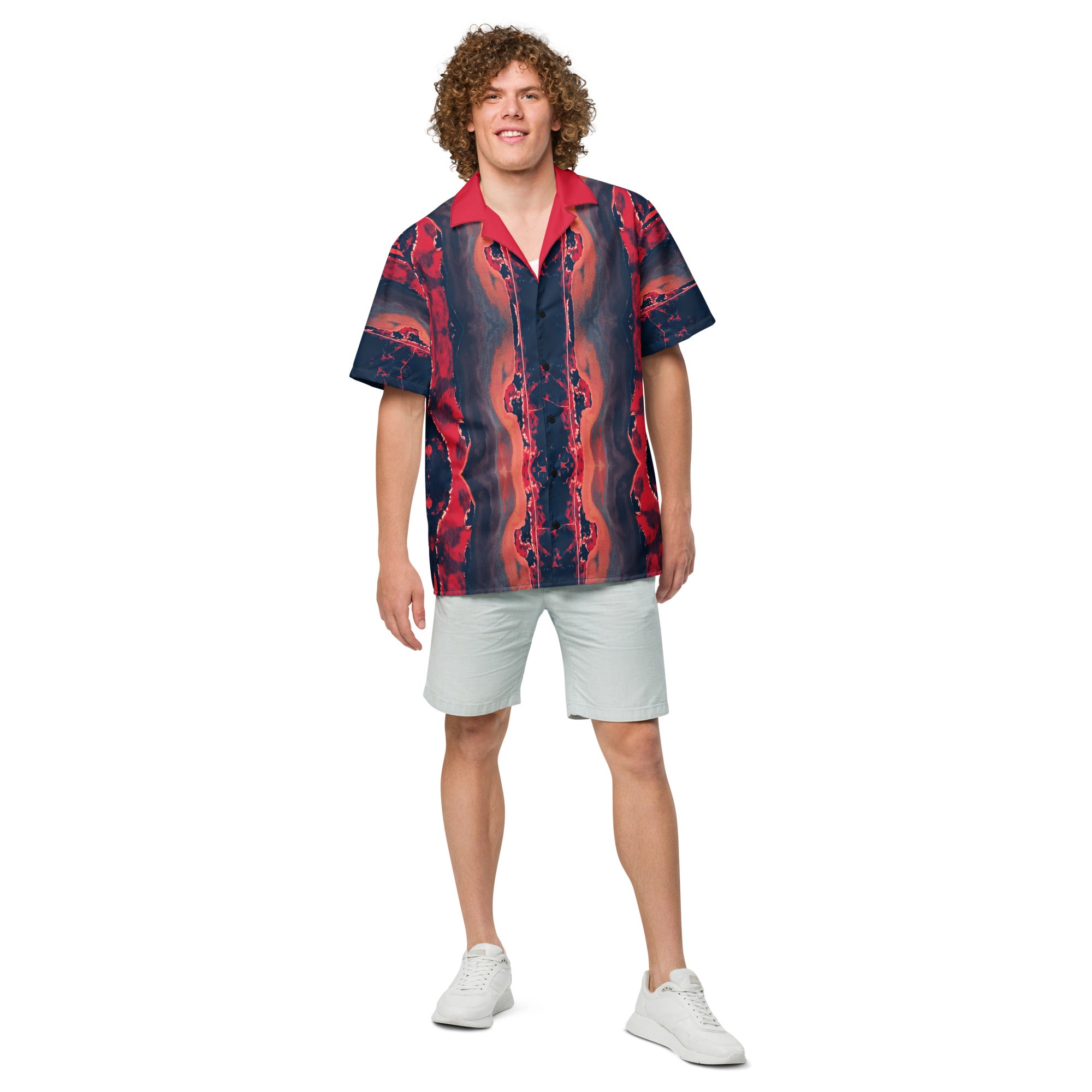 Gulf Shore Unisex Button Shirt Triboca Arts 2XS