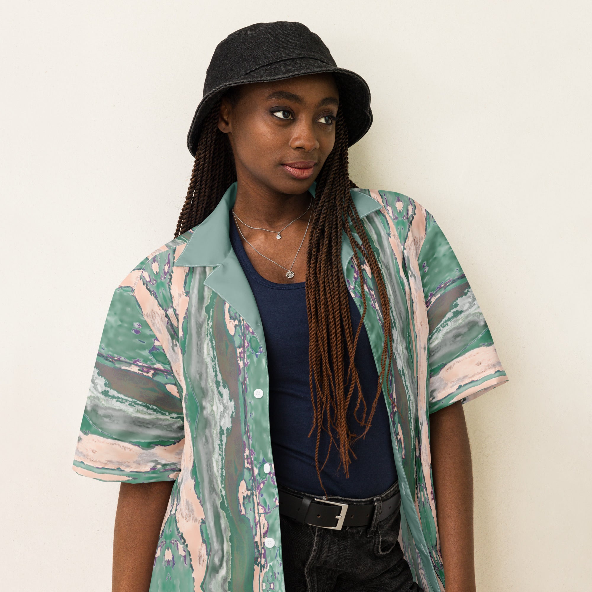 Gulf Shore Unisex Button Shirt Triboca Arts