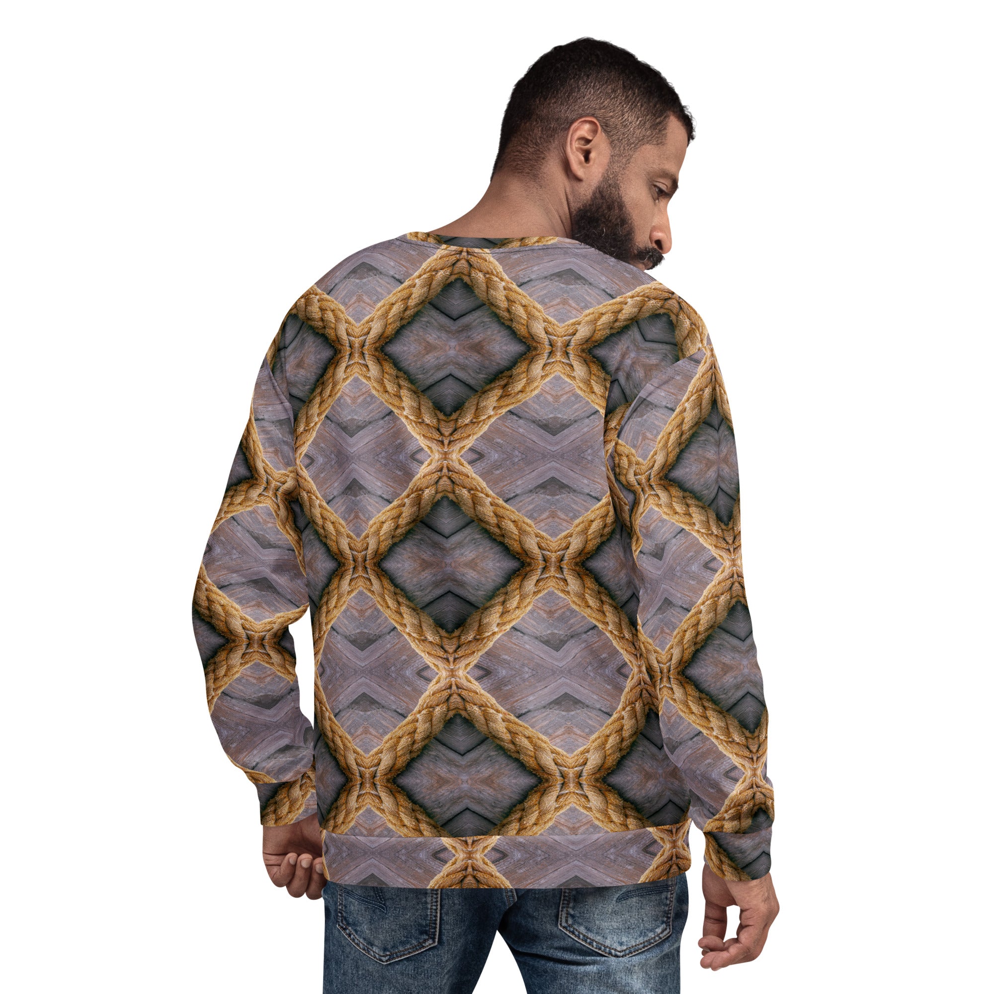 Morro Bay Men's Eco-Friendly Nautical Rope Sweatshirt Triboca Arts