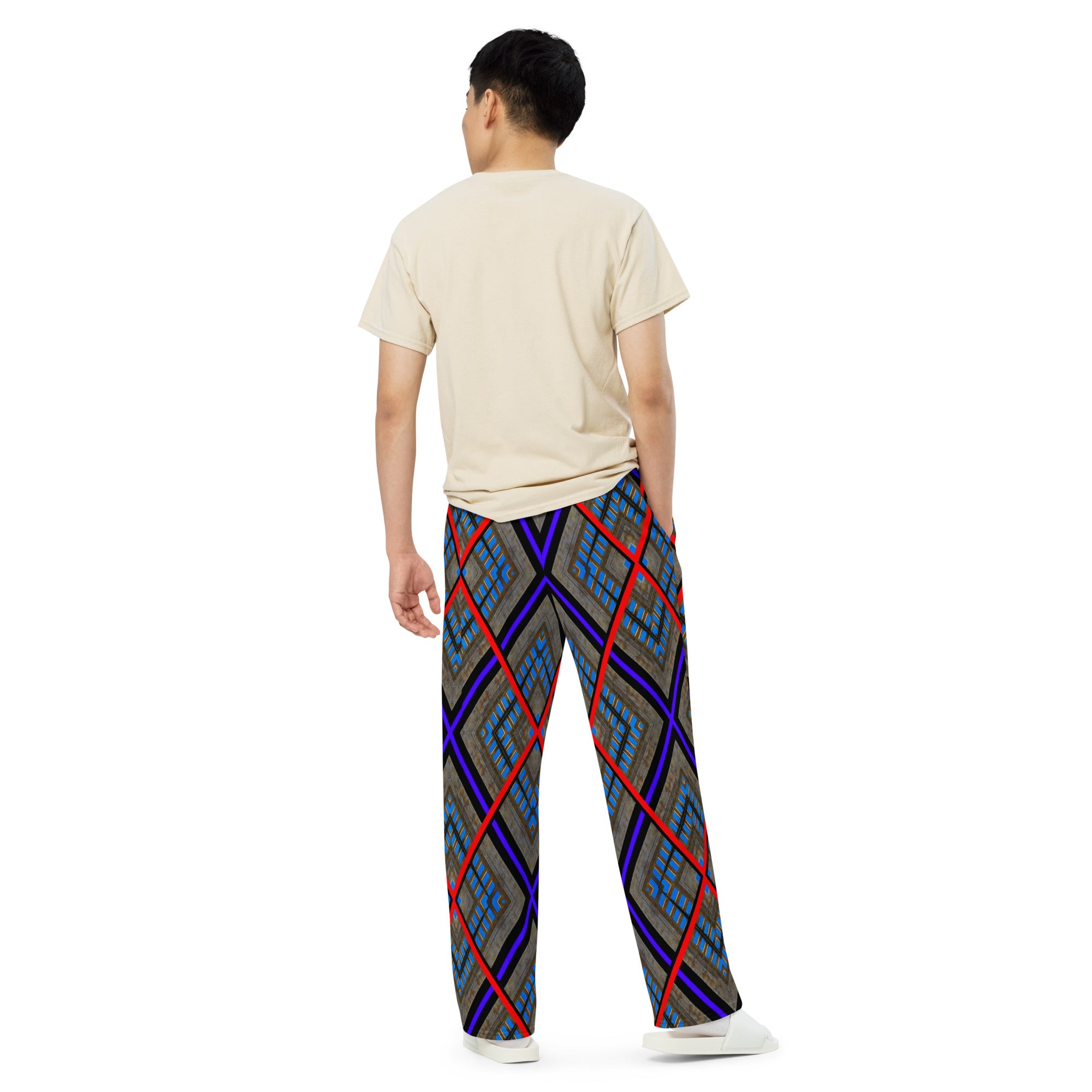 Skylights Unisex Wide-Leg Pajama Pants Triboca Arts   