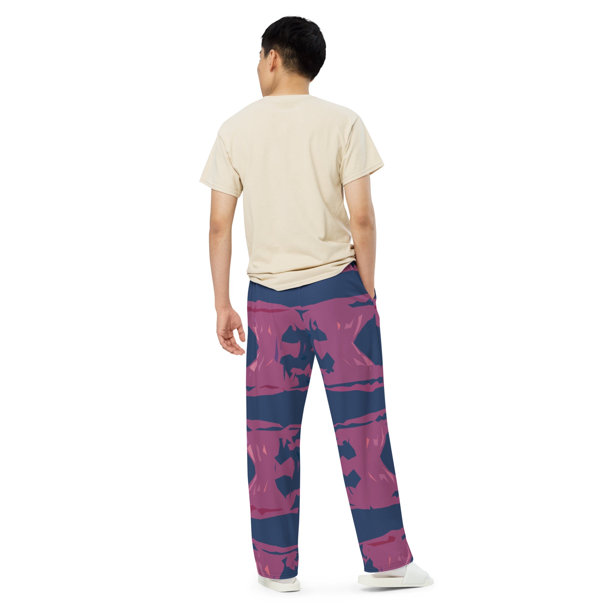 Bay Jetties Unisex Wide-Leg Pajama Pants Triboca Arts