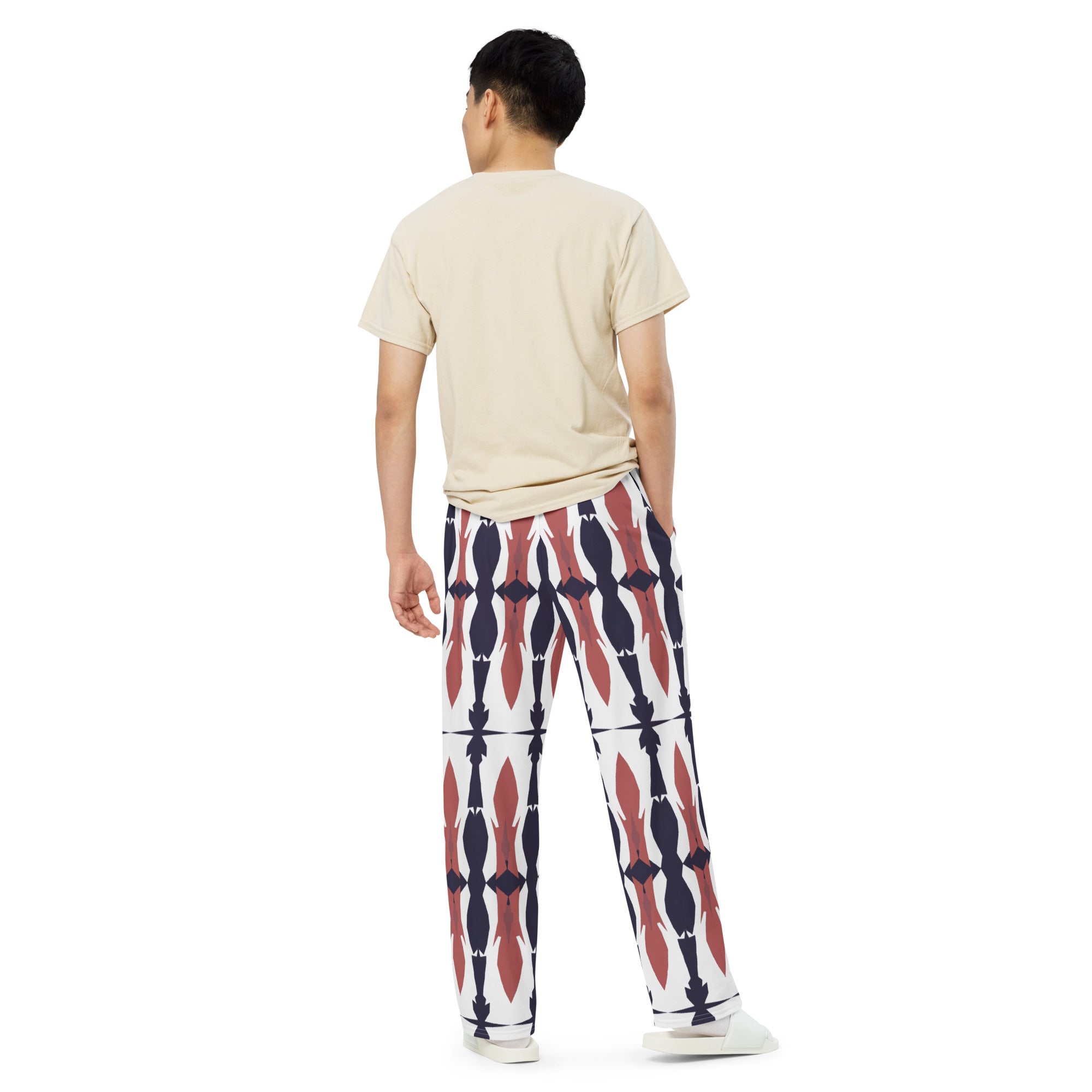 Gulf Shore Unisex Wide-Leg Pajama Pants Triboca Arts