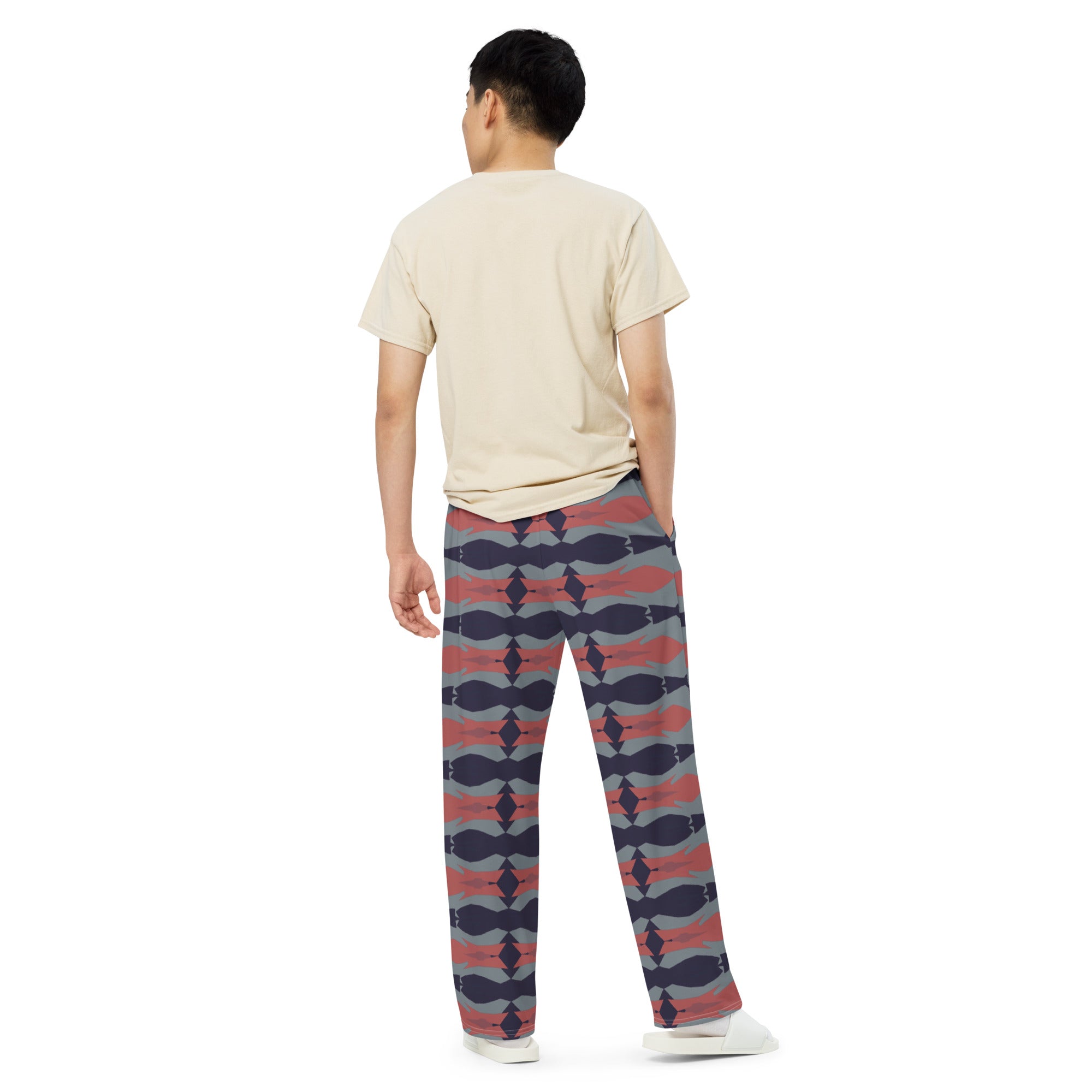 Gulf Shore Unisex Wide-Leg Pajama Pants Triboca Arts