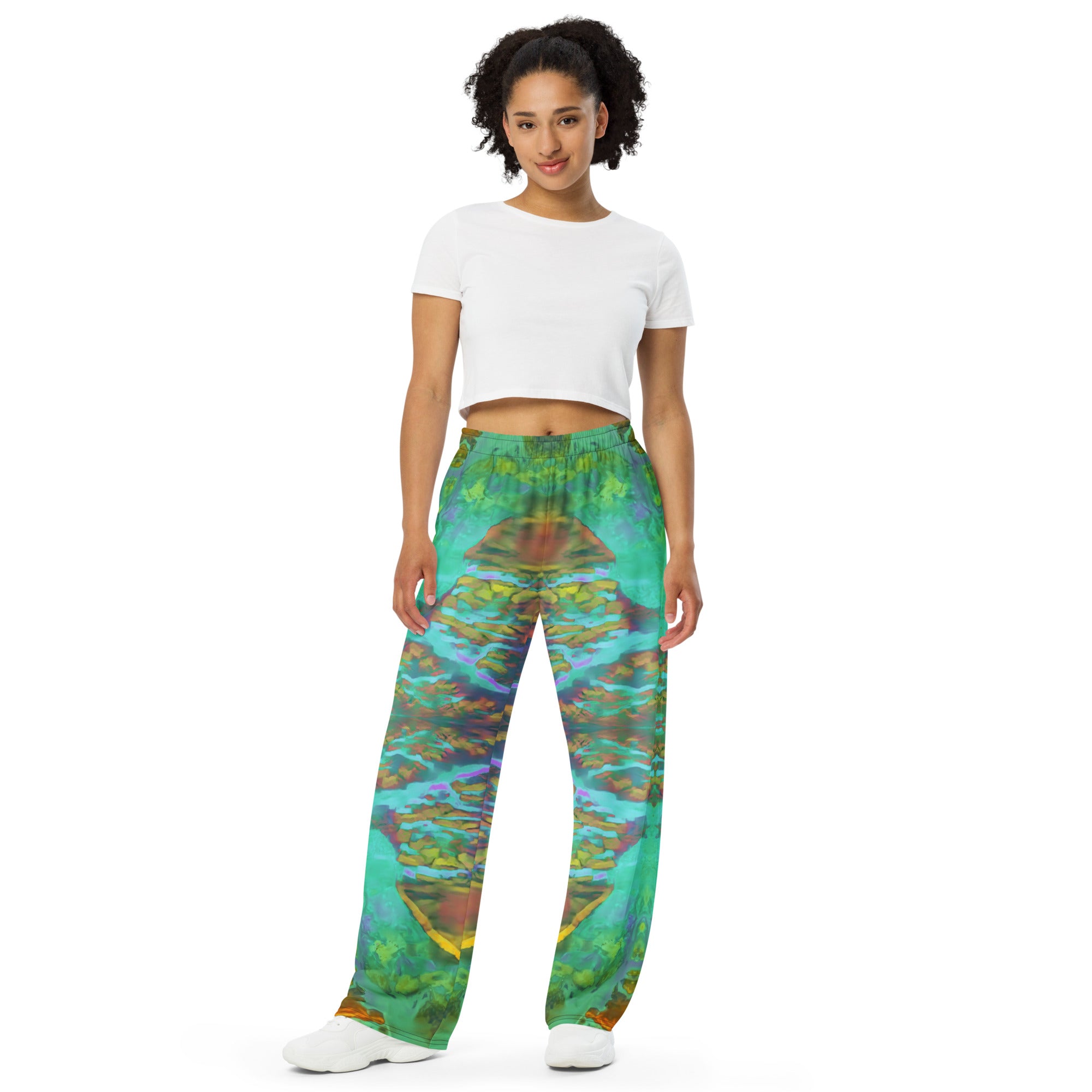 Gold Canyon Women's Wide-Leg Pajama Pants Triboca Arts 2XS  