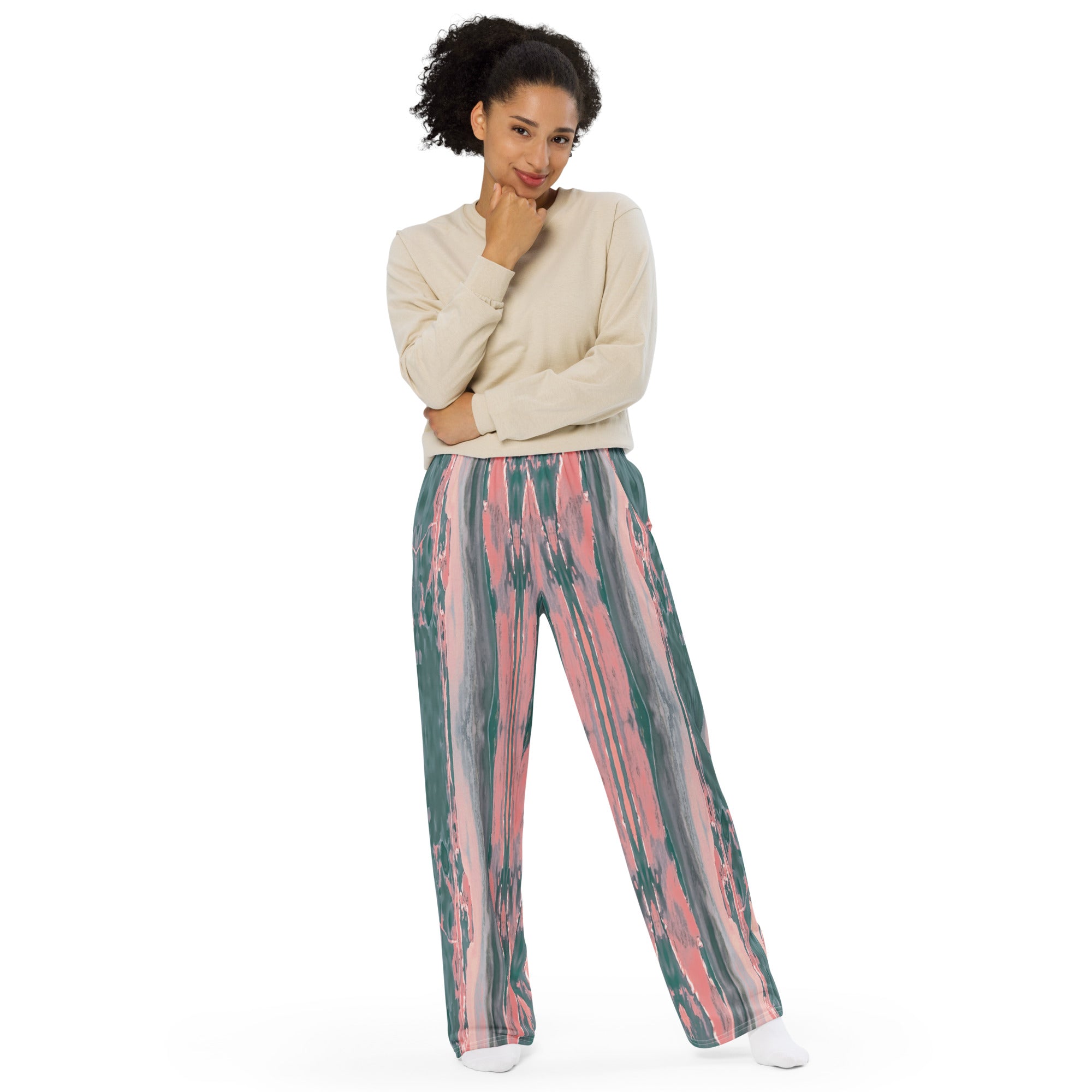 Gulf Shore Unisex Wide-Leg Pajama Pants Triboca Arts   