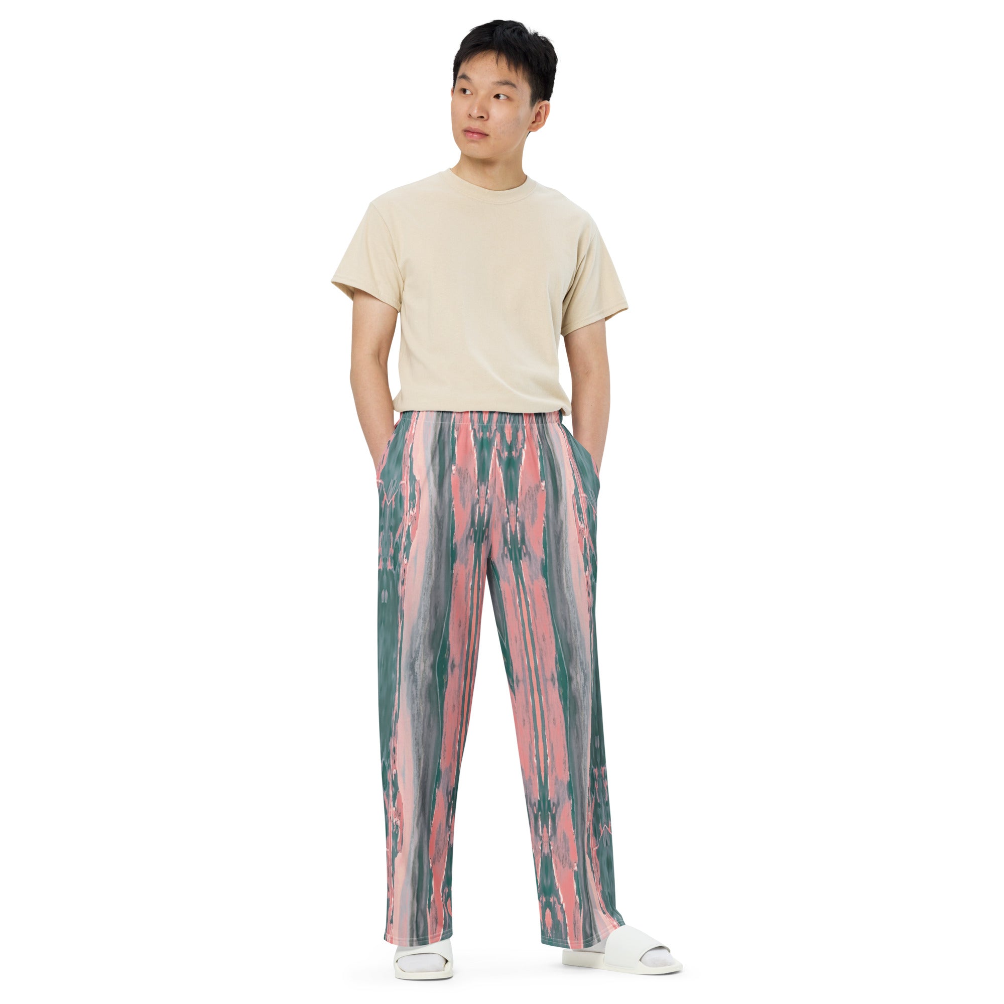 Gulf Shore Unisex Wide-Leg Pajama Pants Triboca Arts   