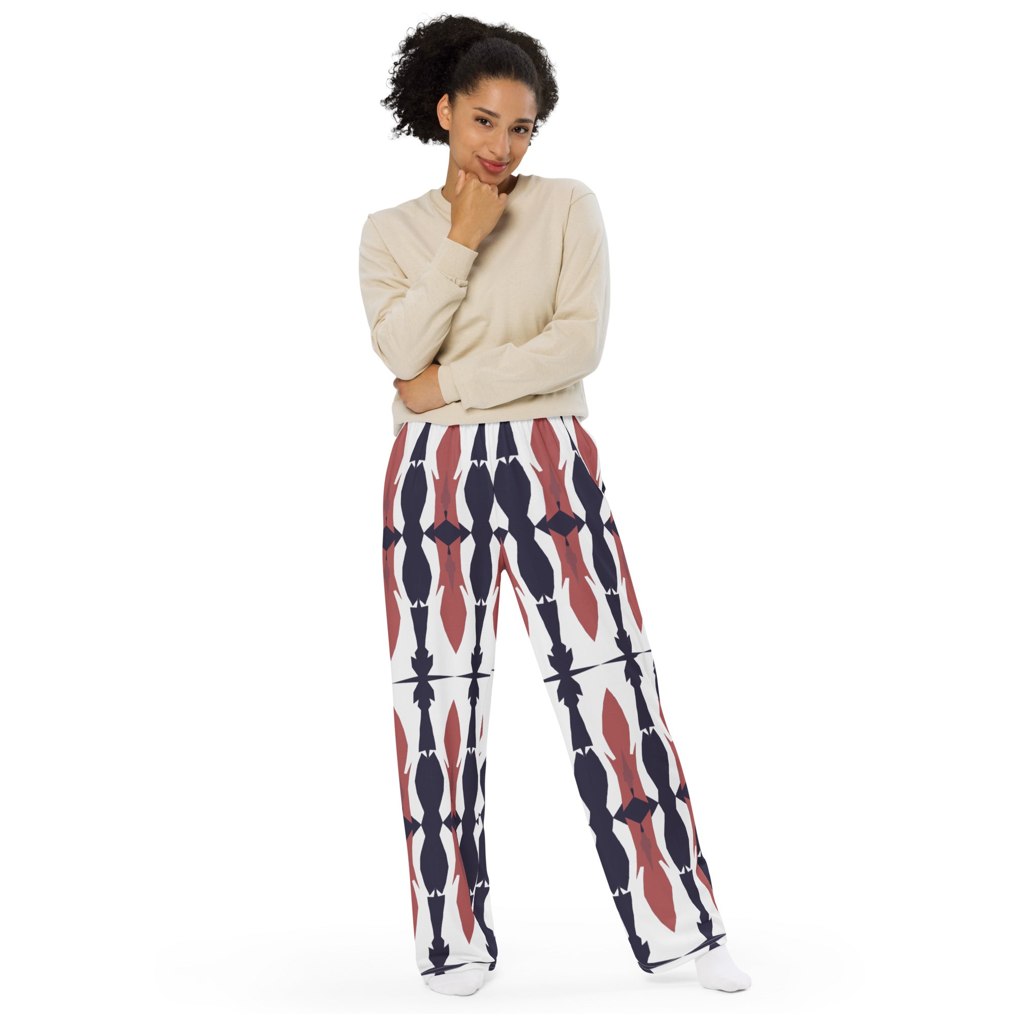 Gulf Shore Unisex Wide-Leg Pajama Pants Triboca Arts