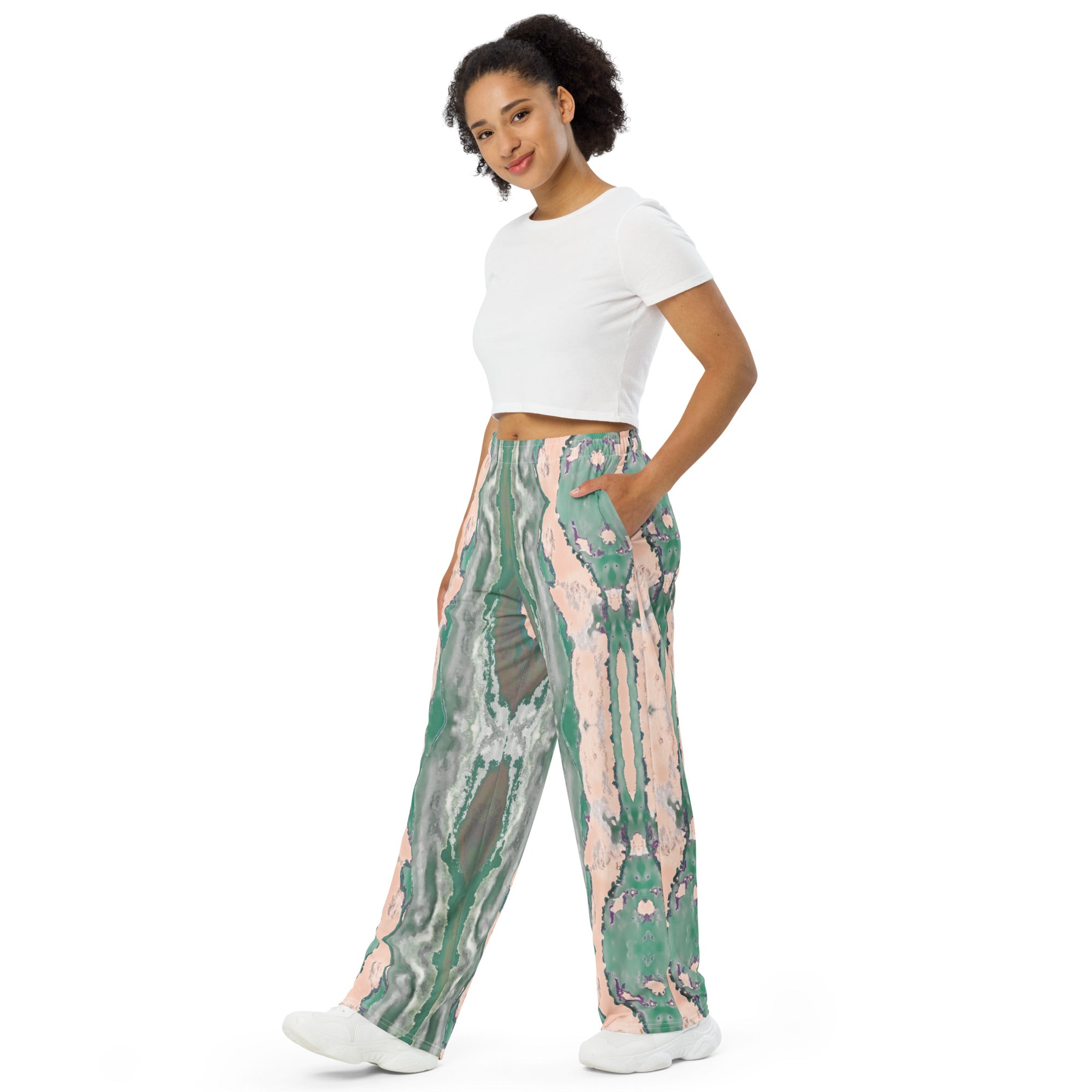 Gulf Shore Unisex Wide-Leg Pajama Pants Triboca Arts   