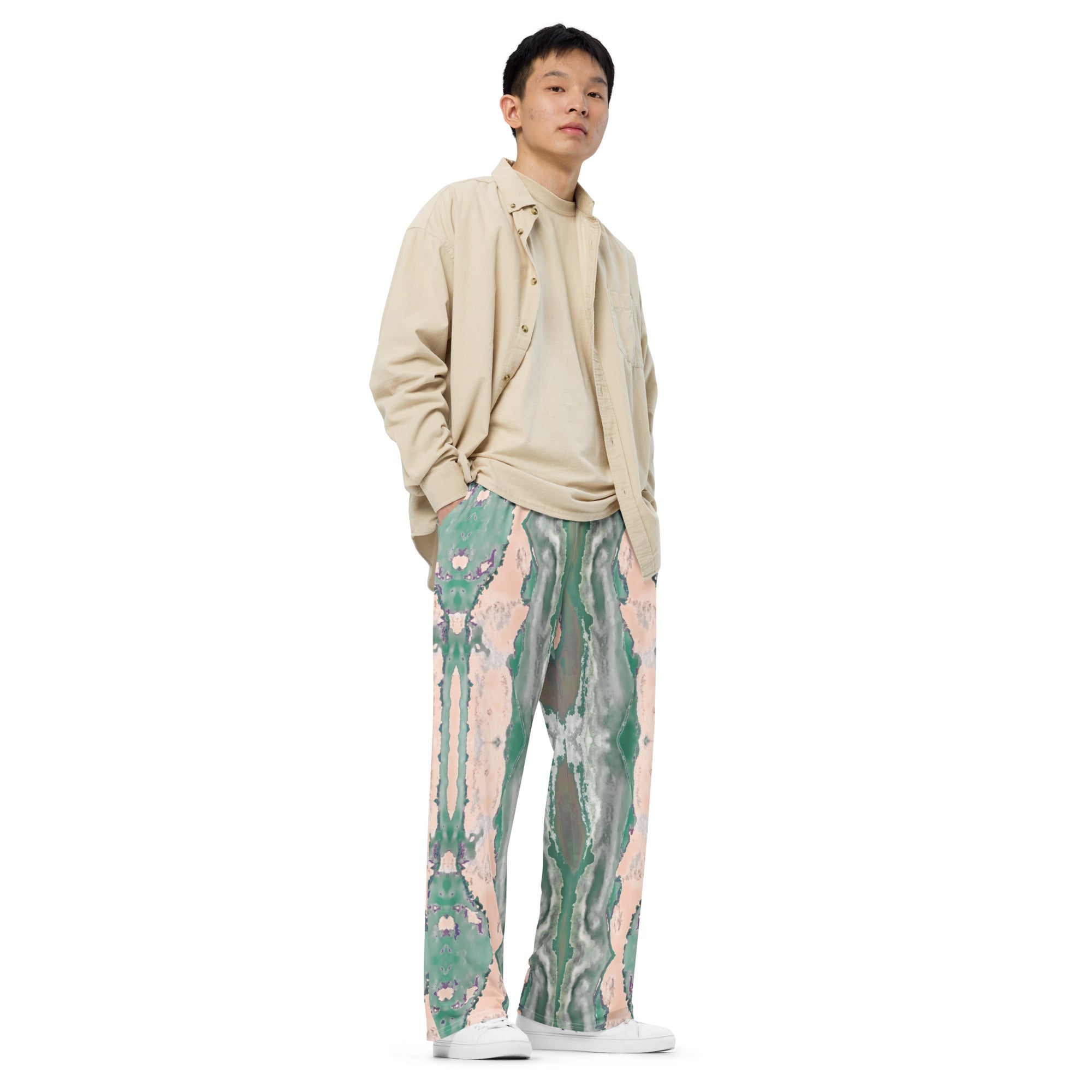 Gulf Shore Unisex Wide-Leg Pajama Pants Triboca Arts