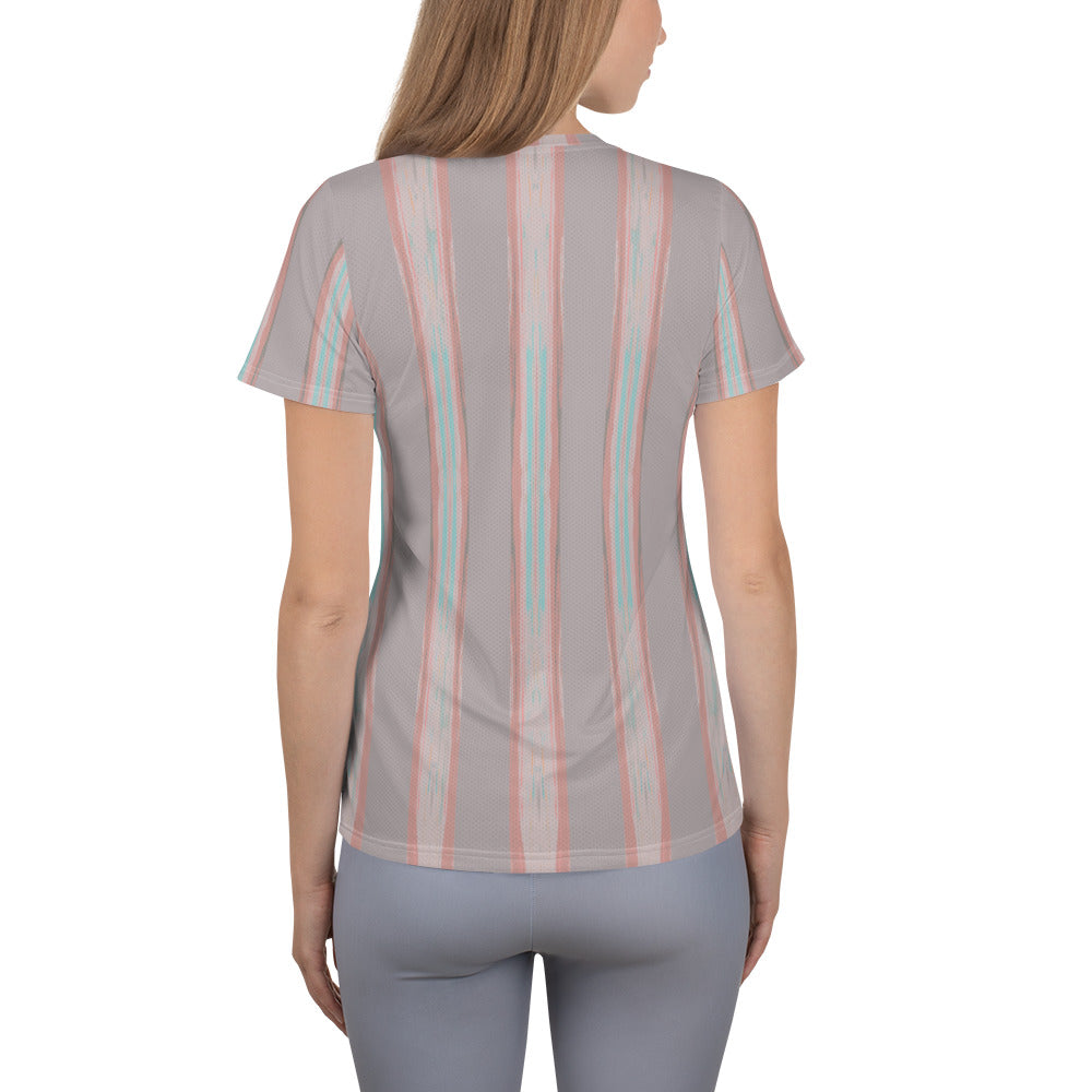 Gulf Shore Women's Athletic T-Shirt Triboca Arts