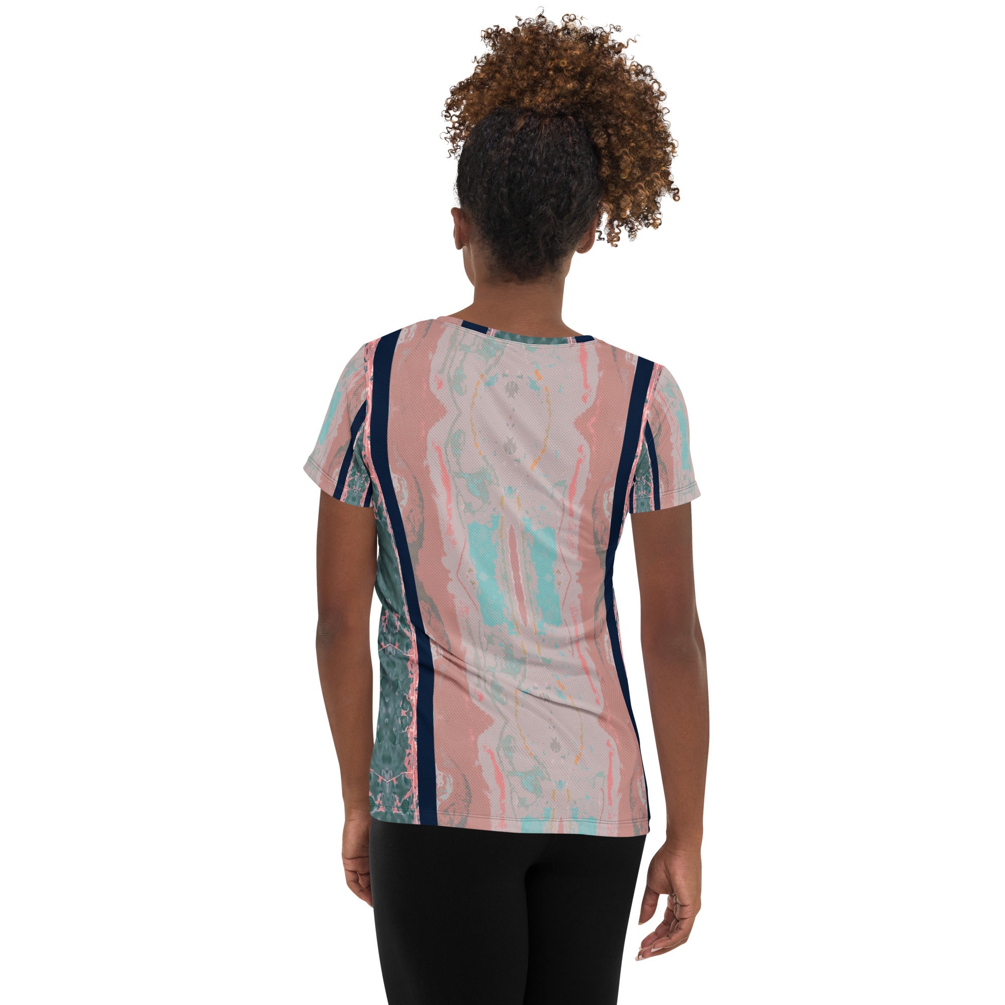 Gulf Shore Women's Athletic T-Shirt Triboca Arts