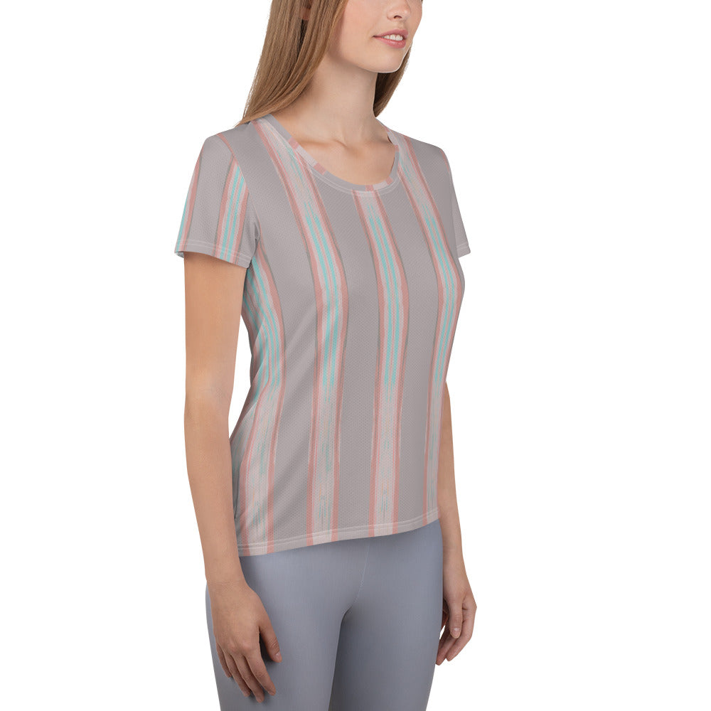 Gulf Shore Women's Athletic T-Shirt Triboca Arts