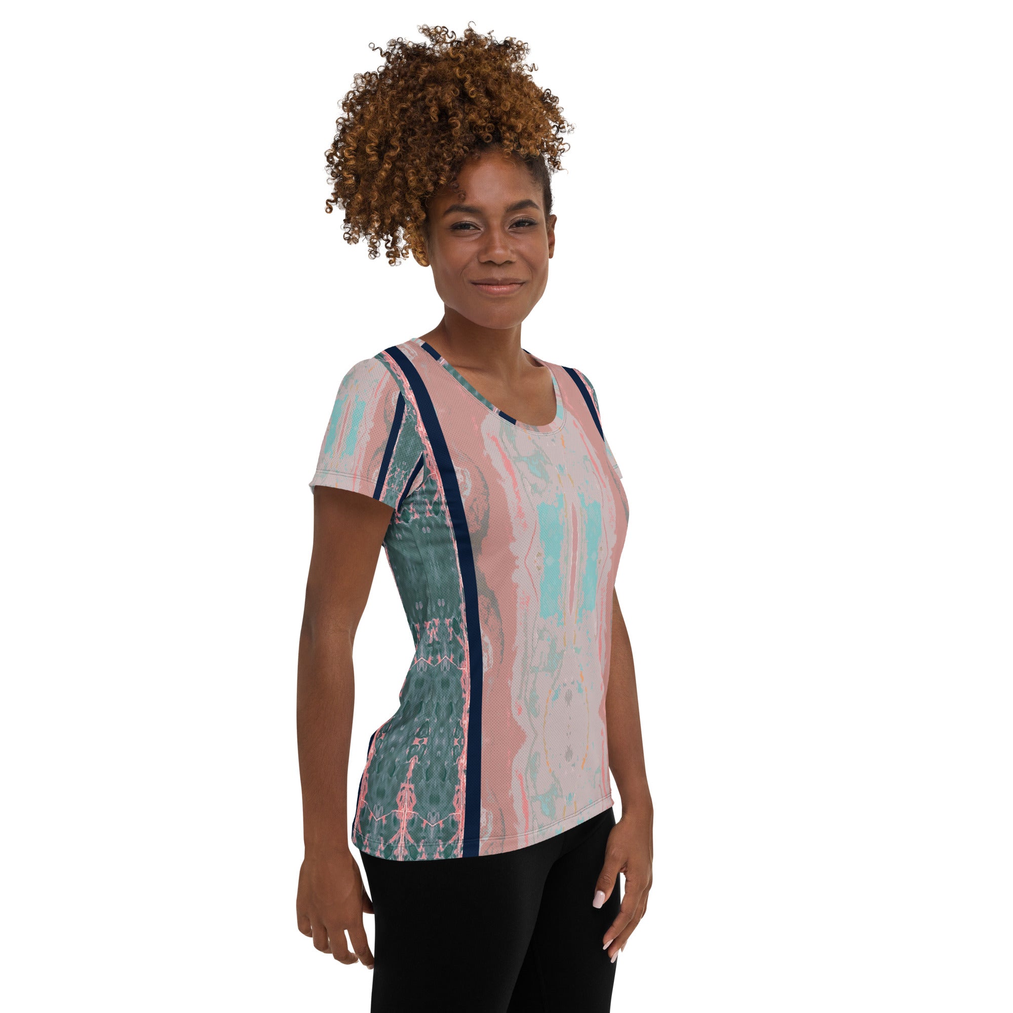 Gulf Shore Women's Athletic T-Shirt Triboca Arts