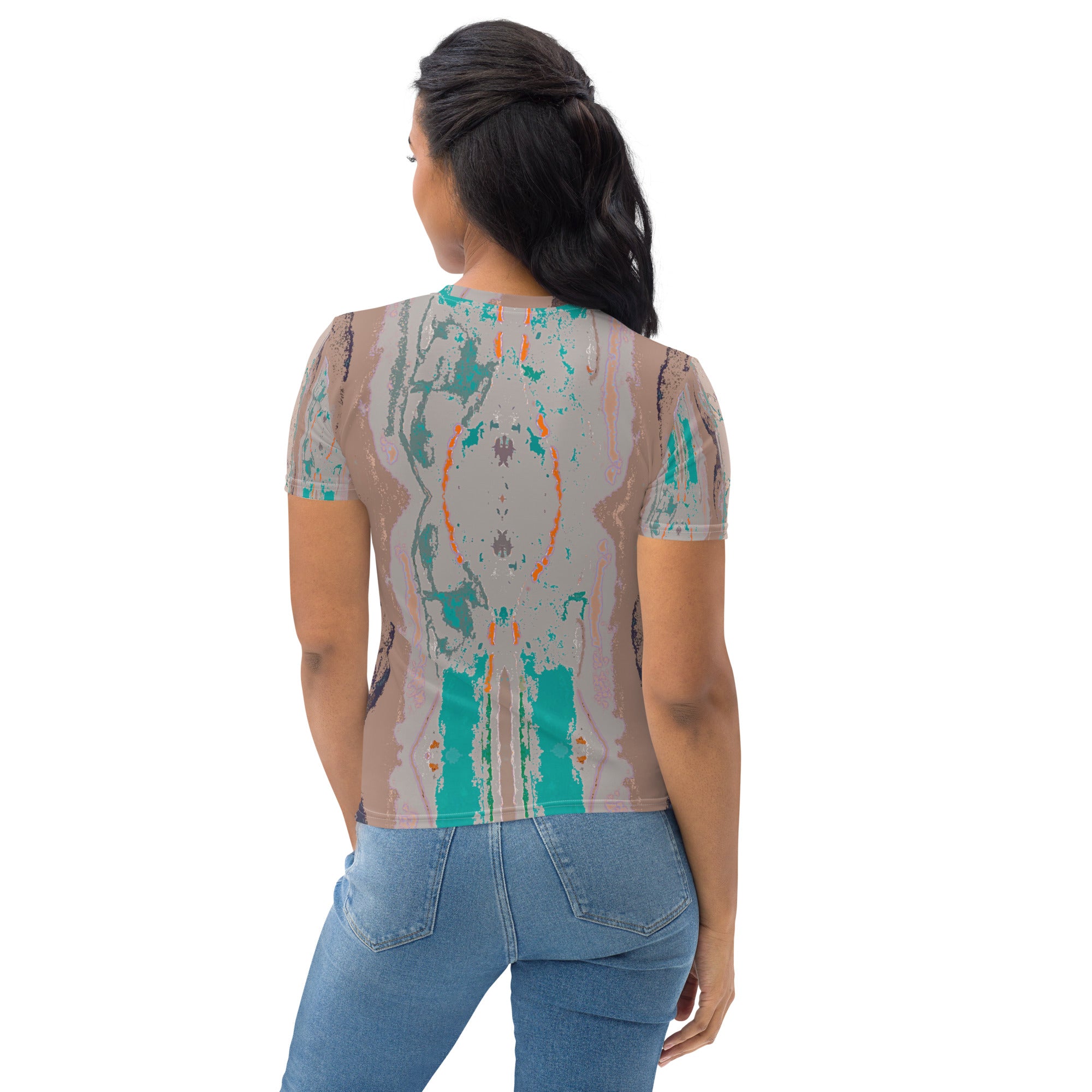 Gulf Shore Women's Crew Neck T-Shirt Triboca Arts