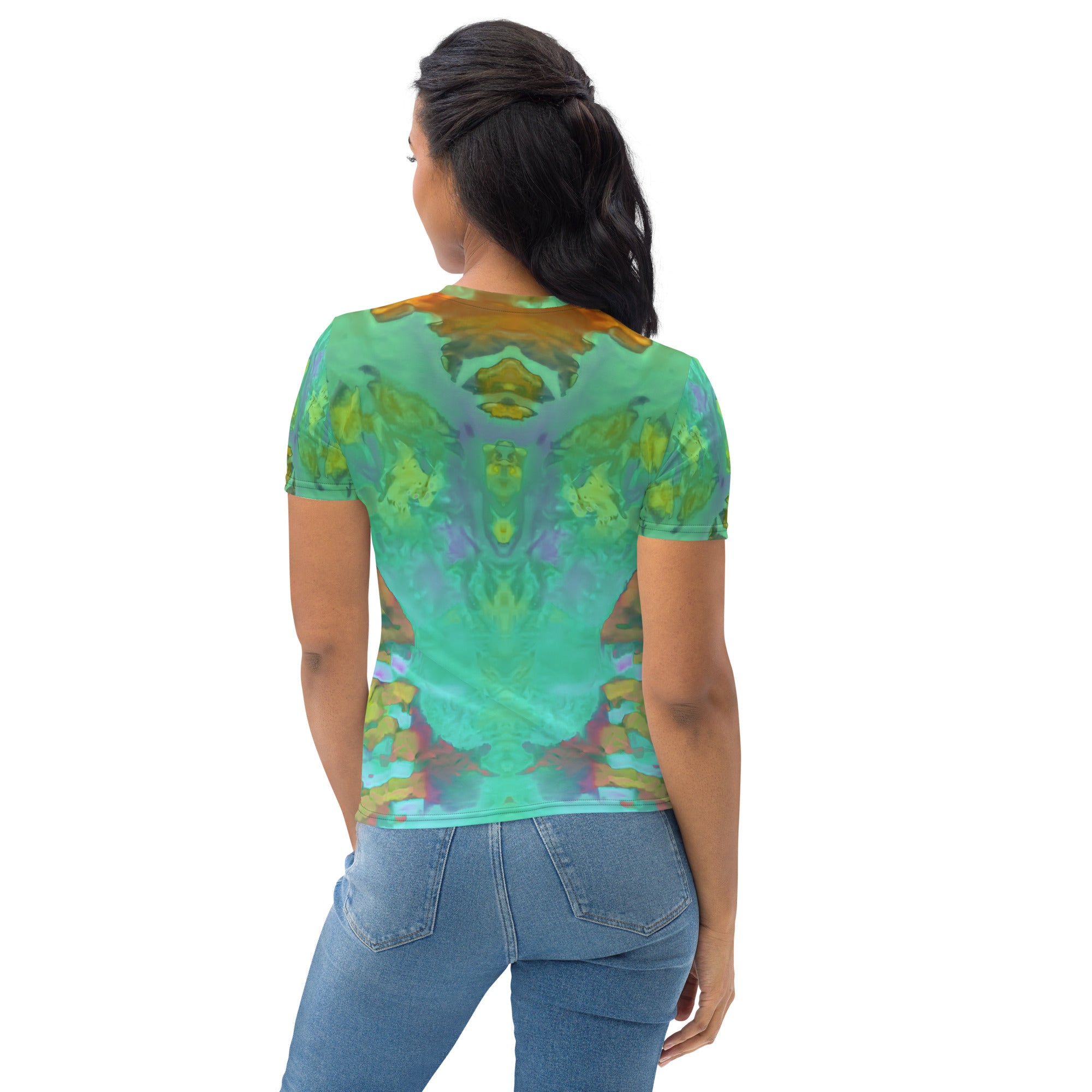 Gold Canyon Women's Crew Neck T-Shirt Triboca Arts