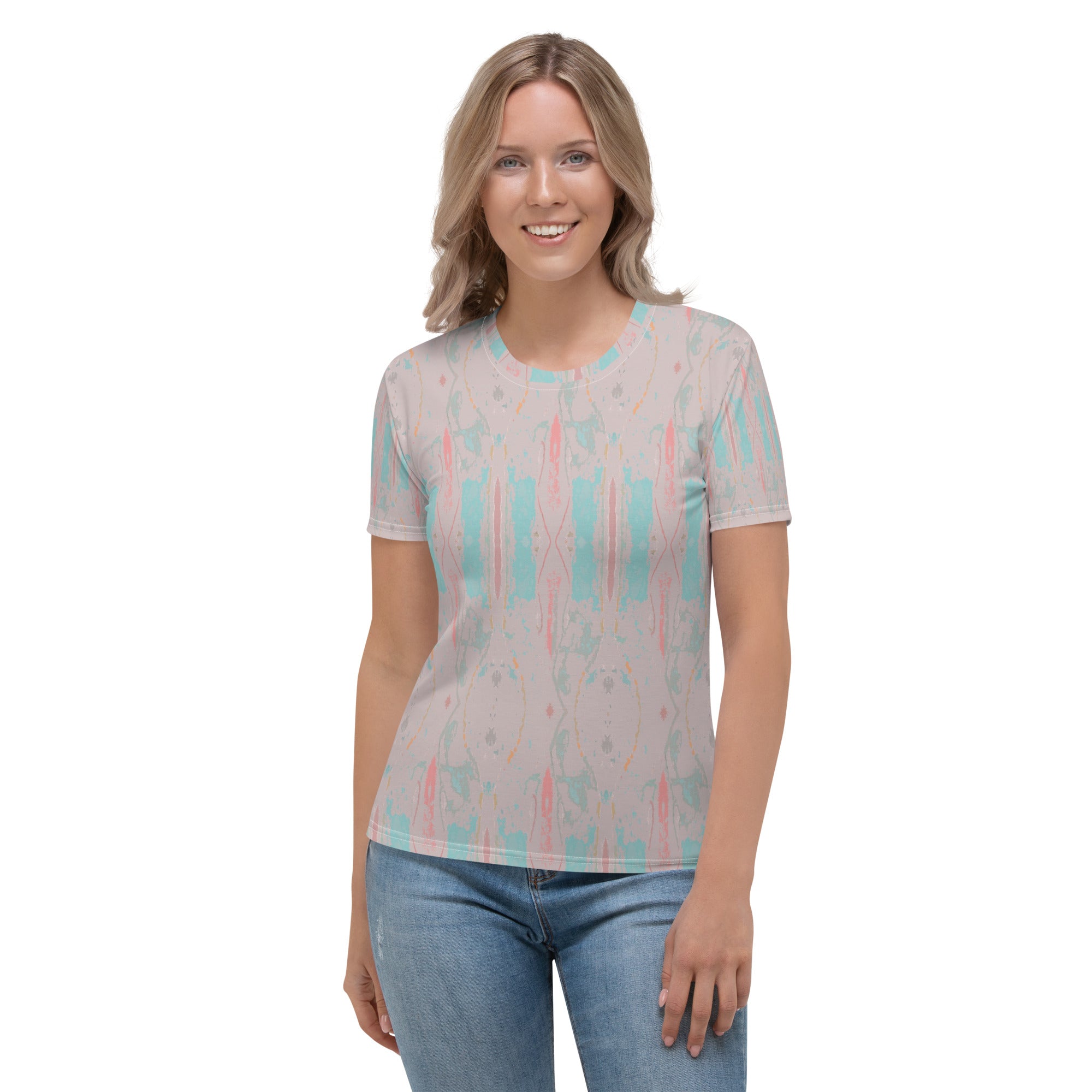 Gulf Shore Women's Crew Neck T-Shirt Triboca Arts XS  