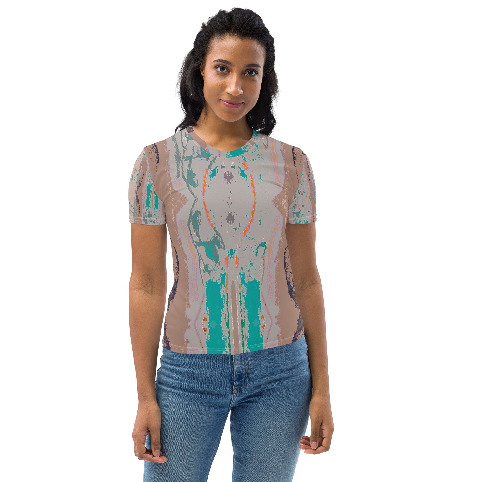 Gulf Shore Women's Crew Neck T-Shirt Triboca Arts XS
