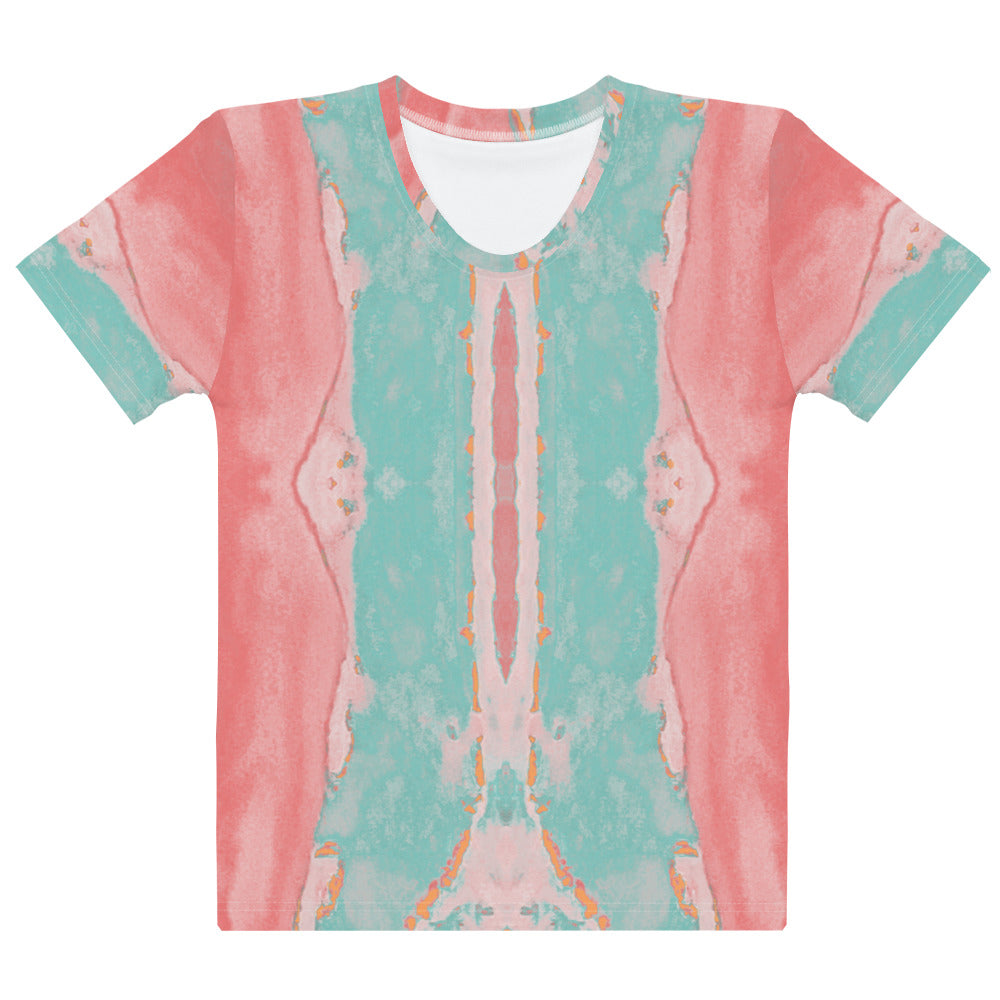 Gulf Shore Women's Crew Neck T-shirt Triboca Arts