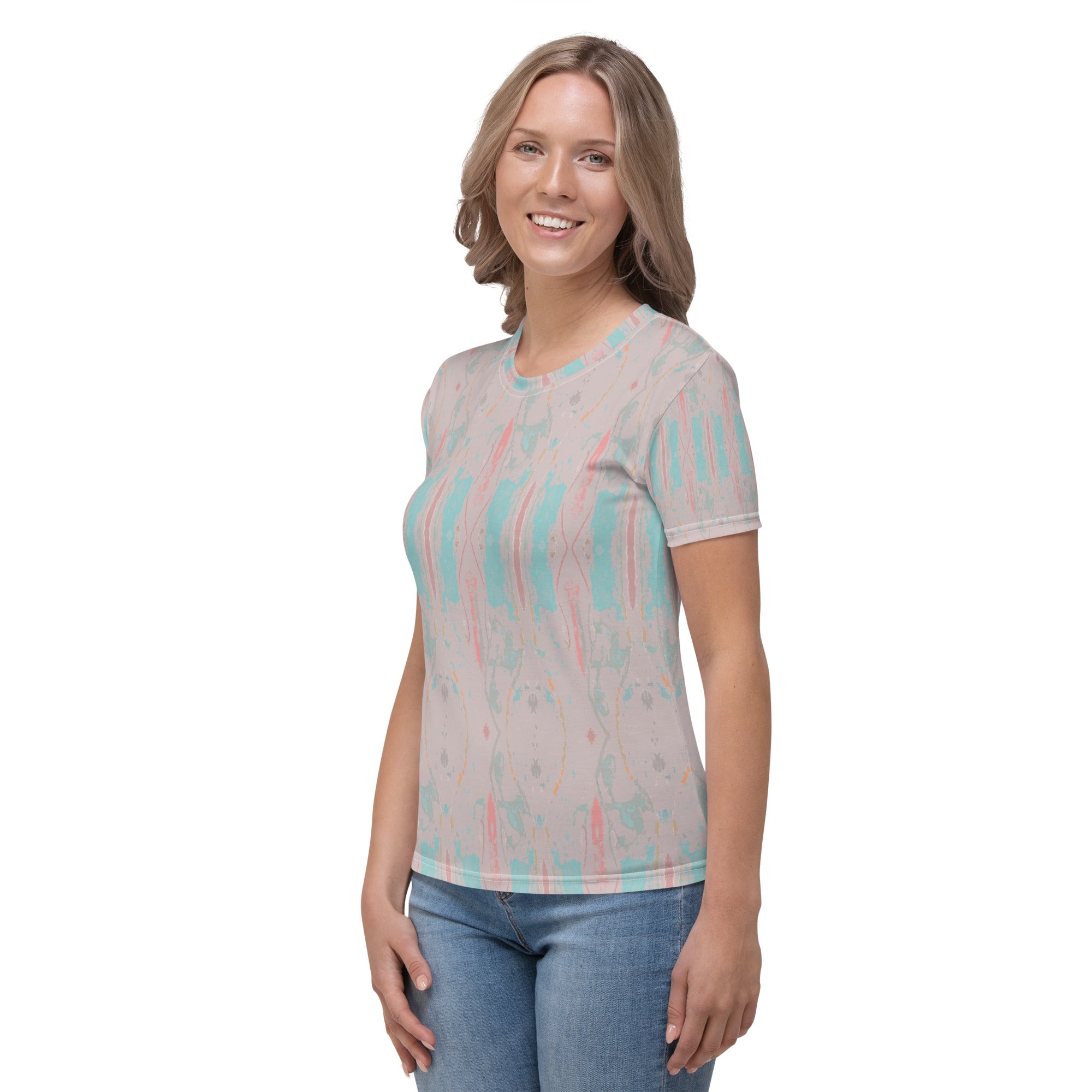 Gulf Shore Women's Crew Neck T-Shirt Triboca Arts
