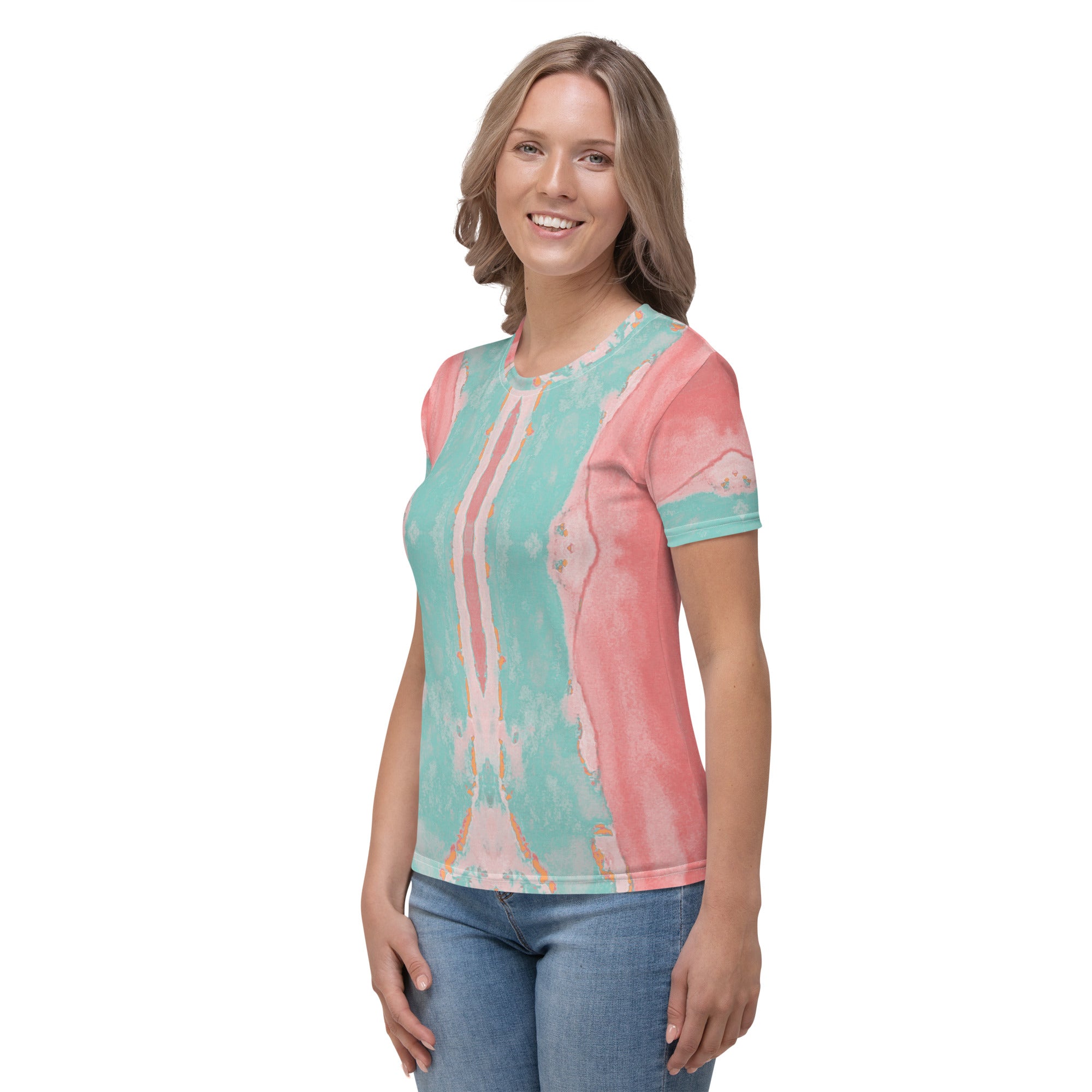 Gulf Shore Women's Crew Neck T-shirt Triboca Arts