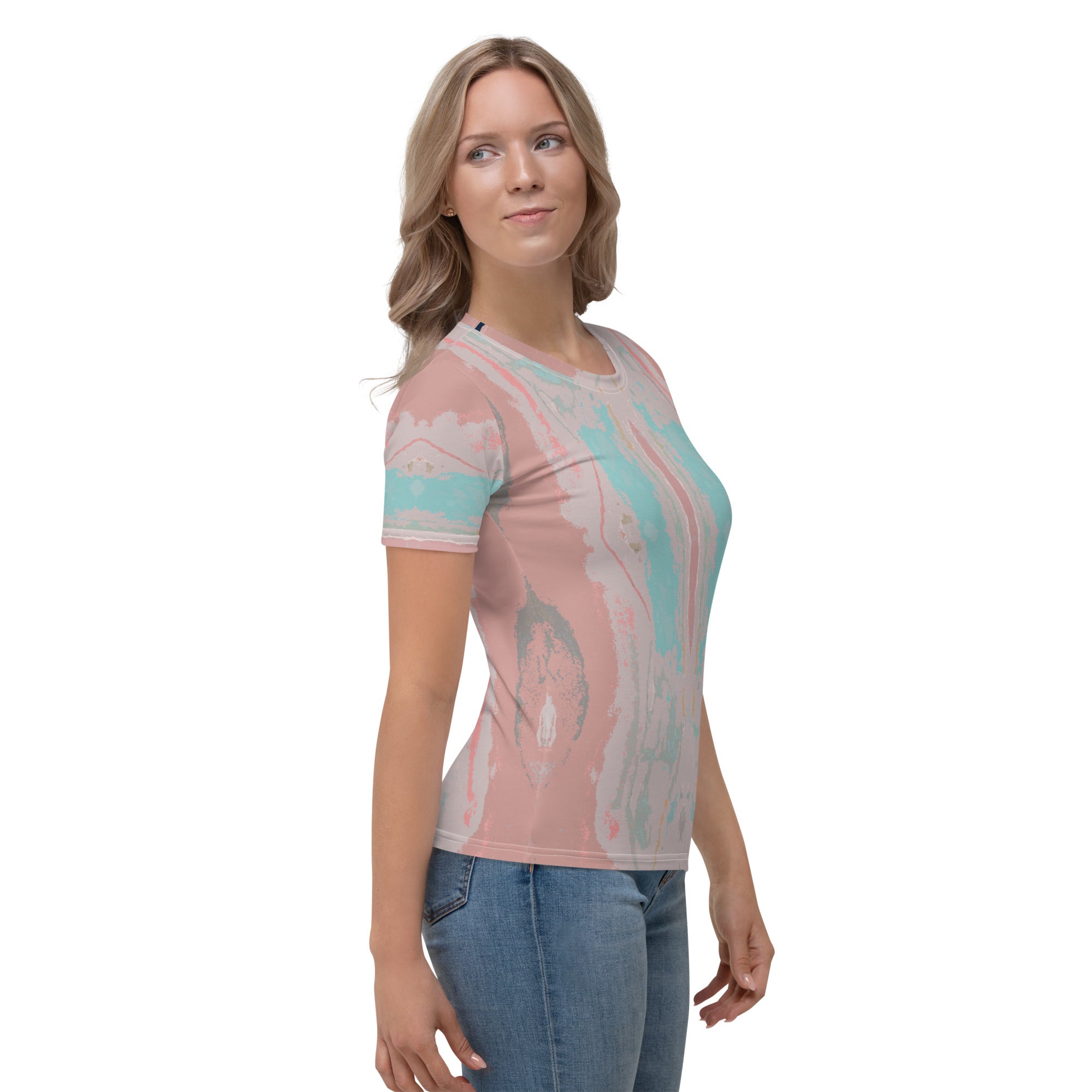 Gulf Shore Women's Crew Neck T-Shirt Triboca Arts
