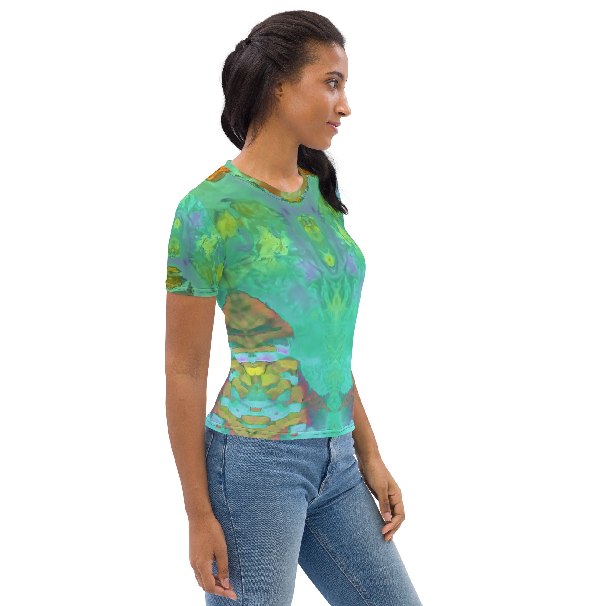 Gold Canyon Women's Crew Neck T-Shirt Triboca Arts