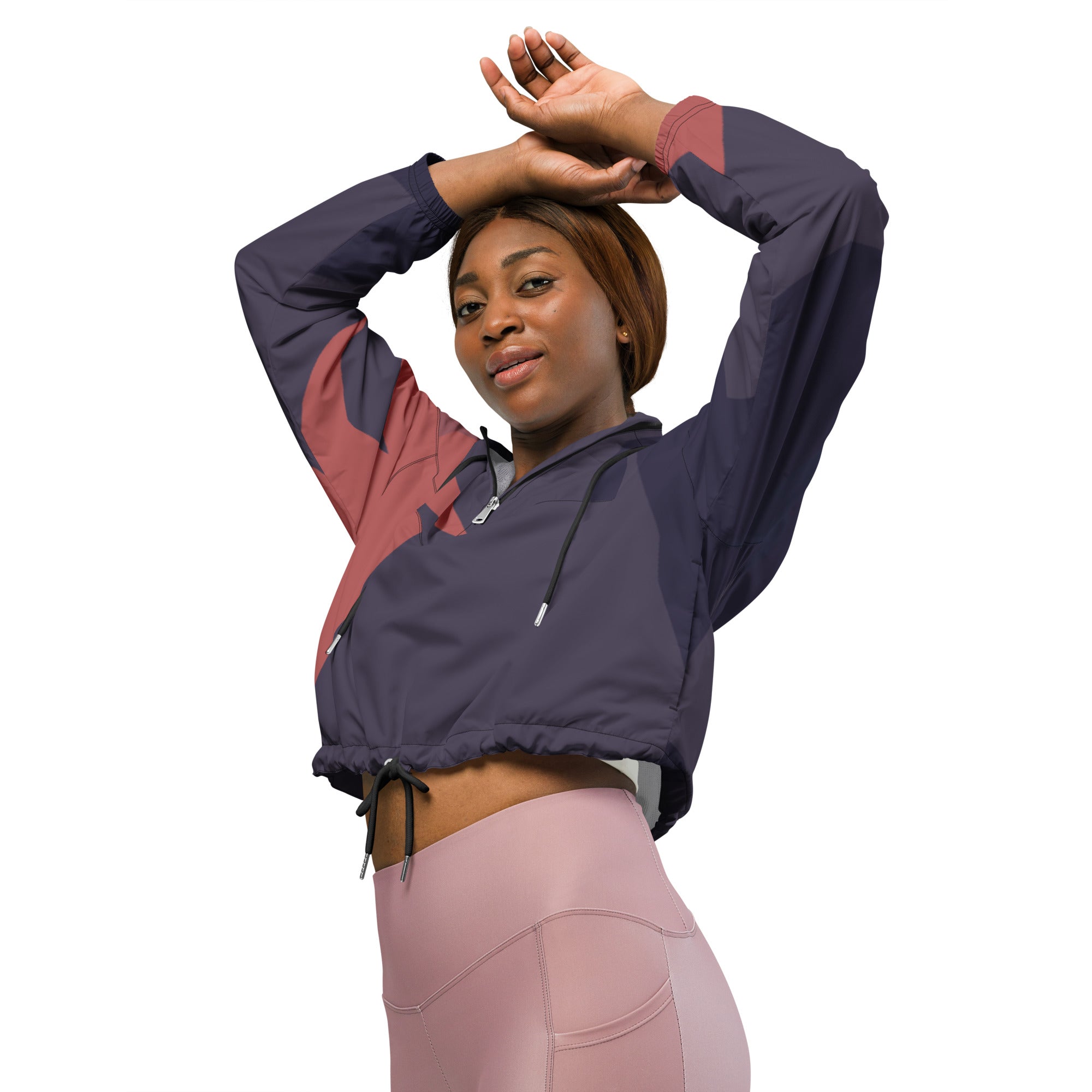 Gulf Shore Women's Cropped Windbreaker Triboca Arts