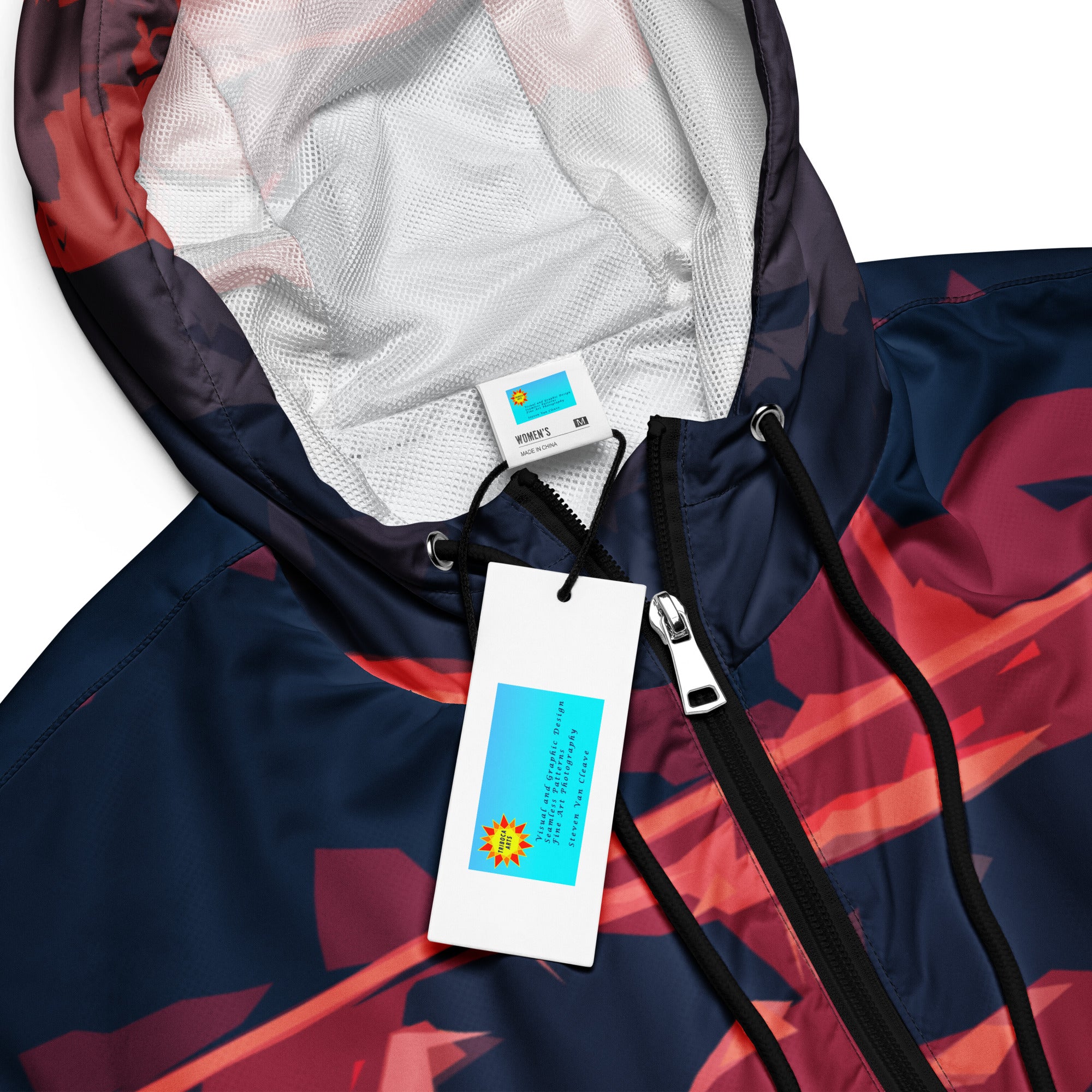 Gulf Shore Women’s Cropped Windbreaker Triboca Arts